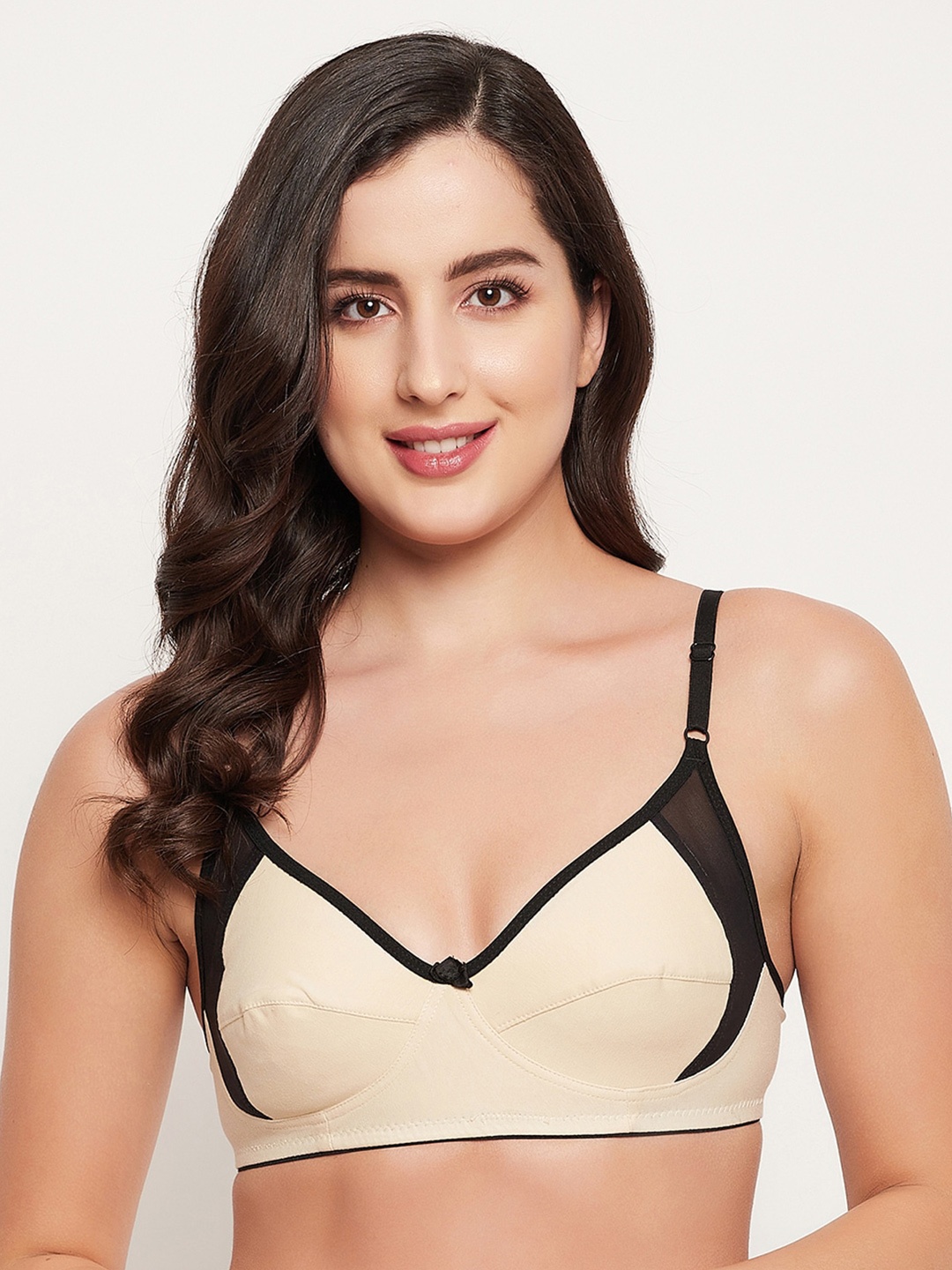 

Clovia Non-Padded Non-Wired Full Cup Bra, Beige