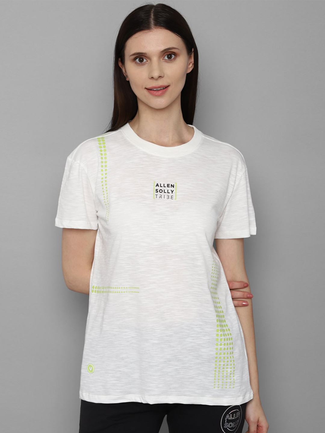 

Allen Solly Woman Women White Printed T-shirt