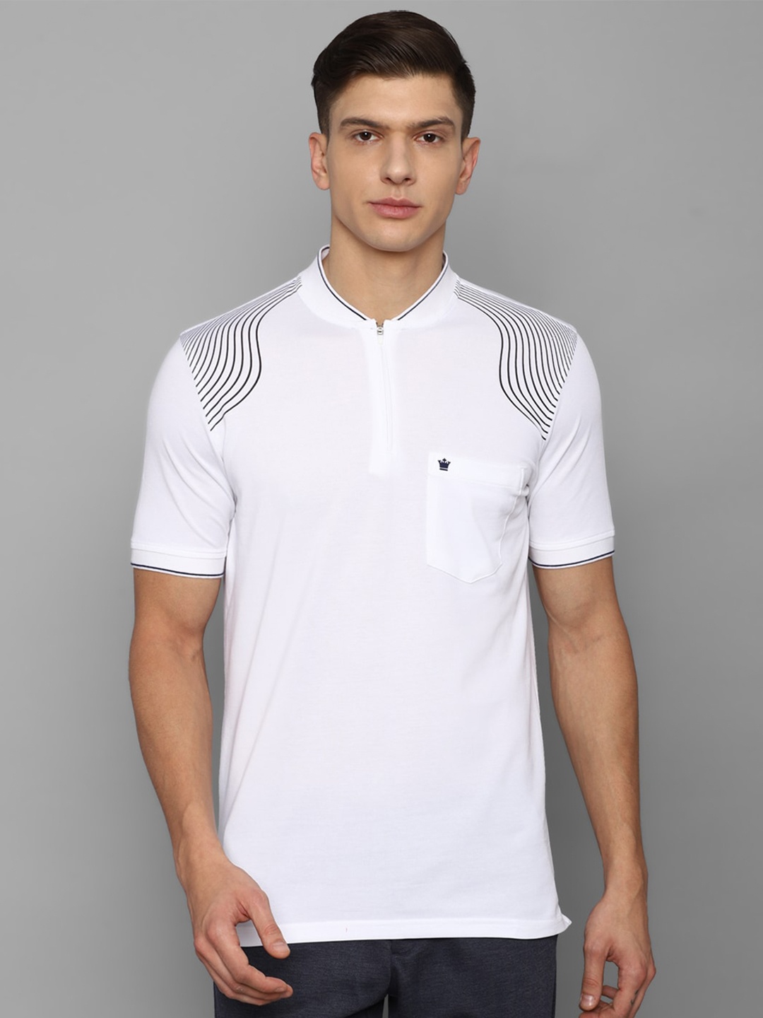 

Louis Philippe Men White Casual T-shirt