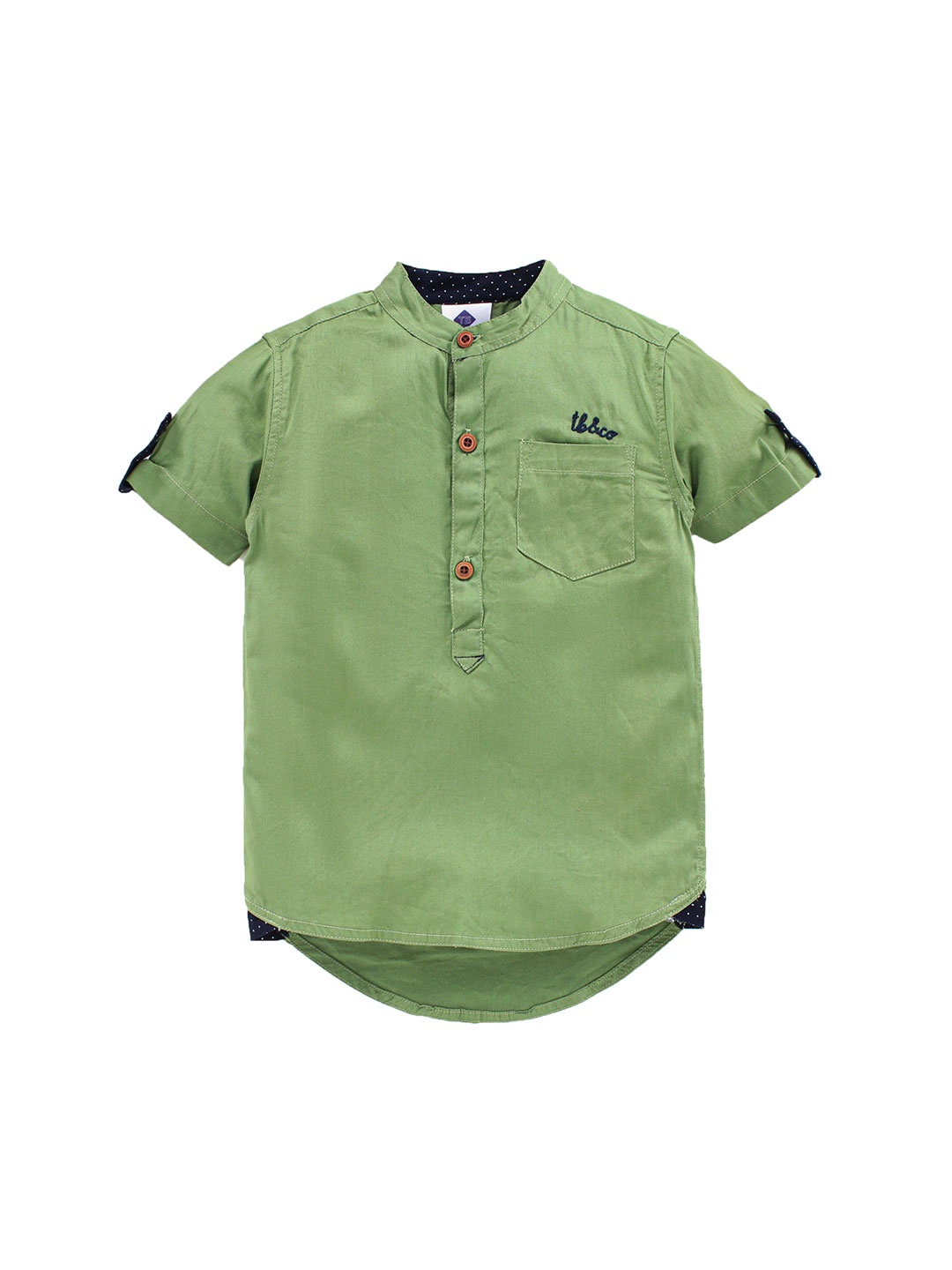 

TONYBOY Boys Olive Green Premium Casual Shirt