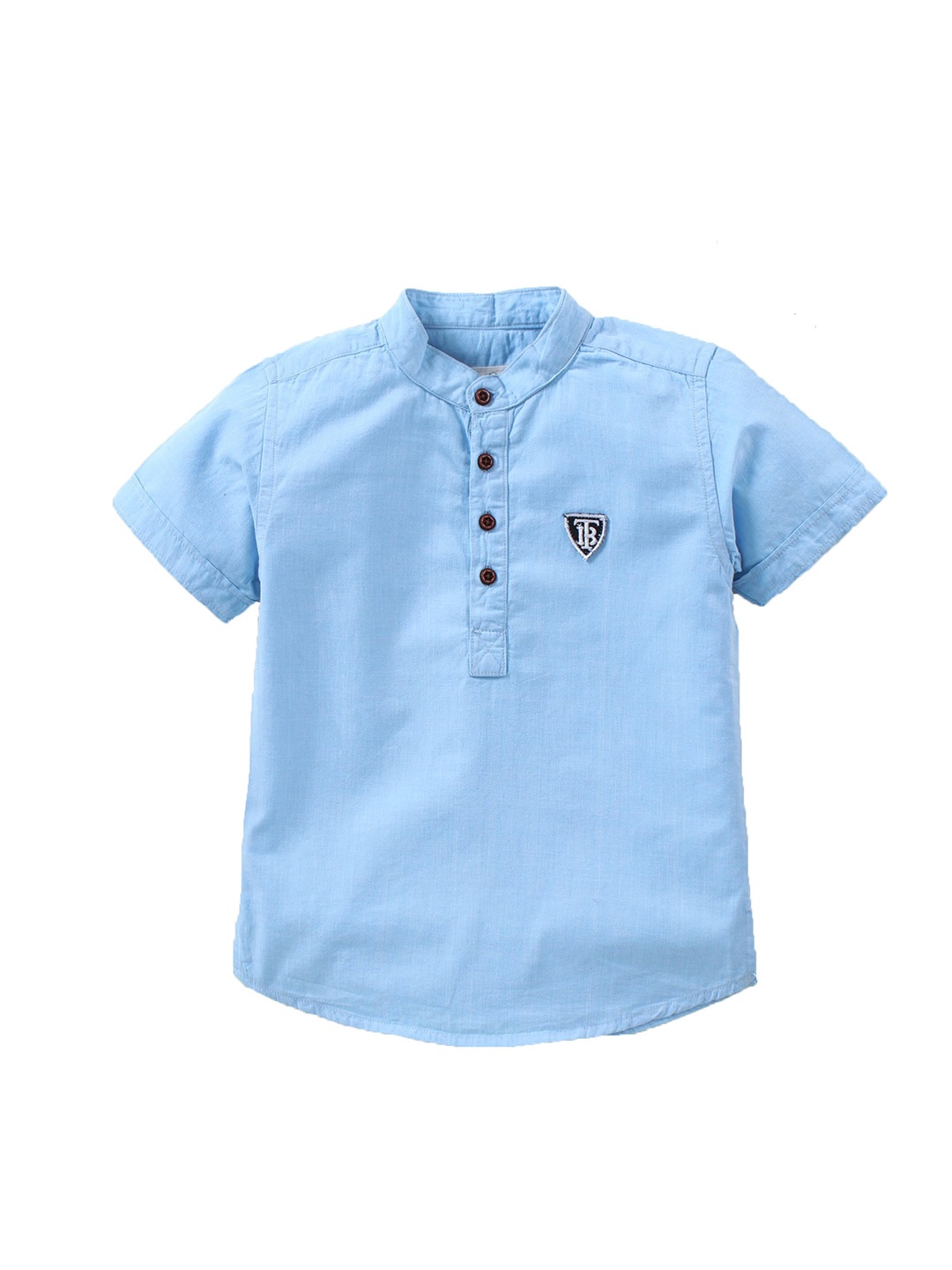 

TONYBOY Boys Blue Premium Cotton Casual Shirt