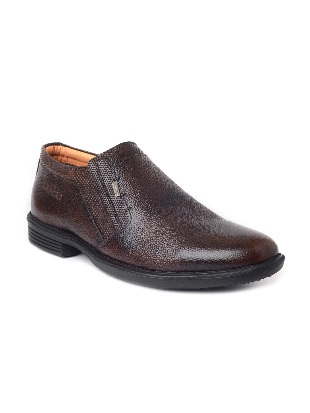 

Buckaroo Men Textured Leather Slip-On Sneakers, Brown