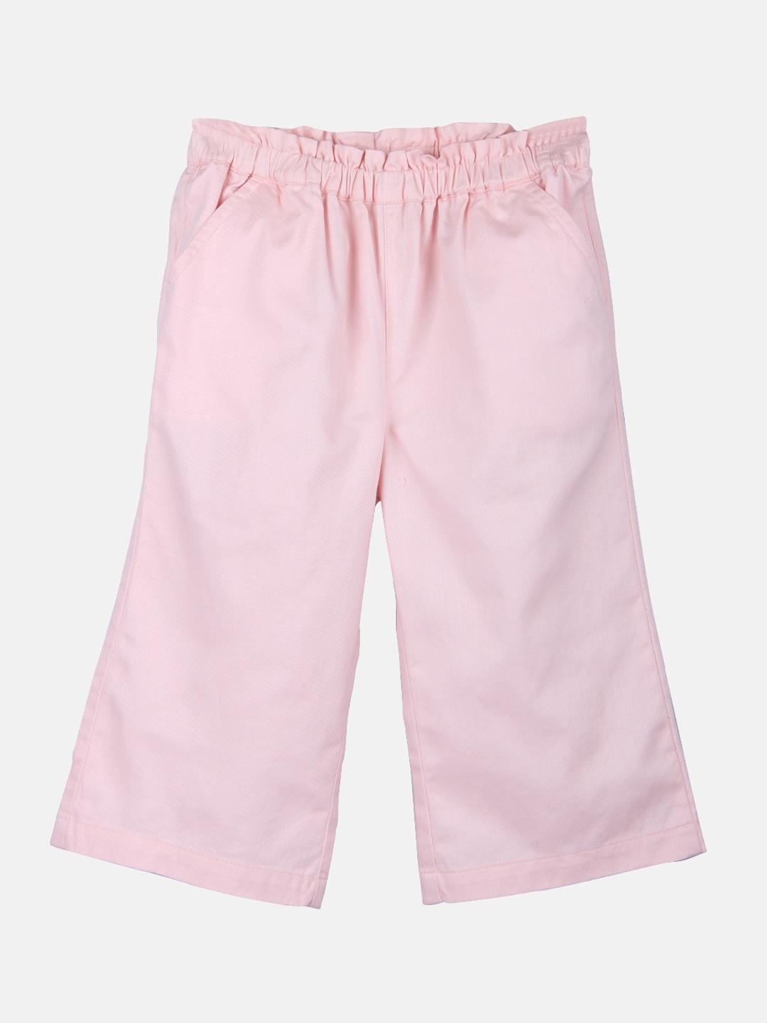 

Beebay Girls Pink Relaxed Fit Cotton Parallel Trousers