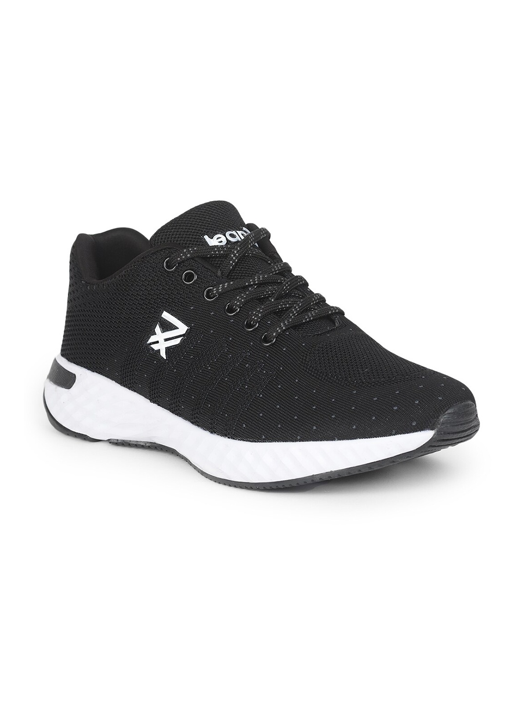 

Liberty Men Black & White Mesh Running Non-Marking Shoes