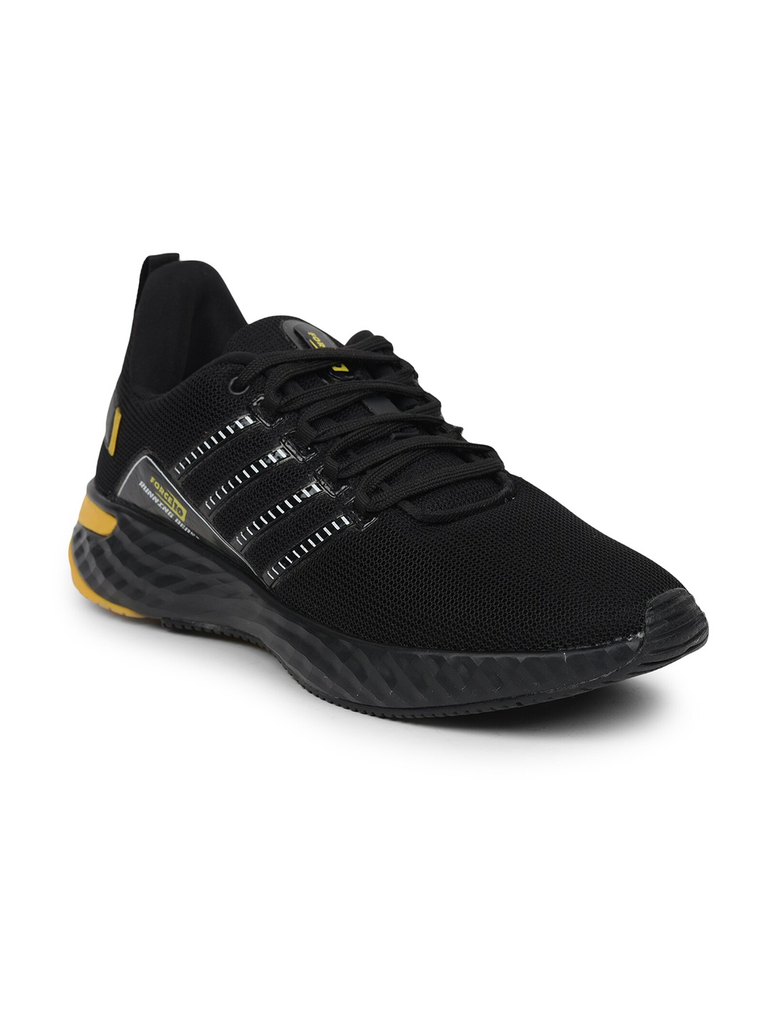 

Liberty Men Black Mesh Running Non-Marking Shoes