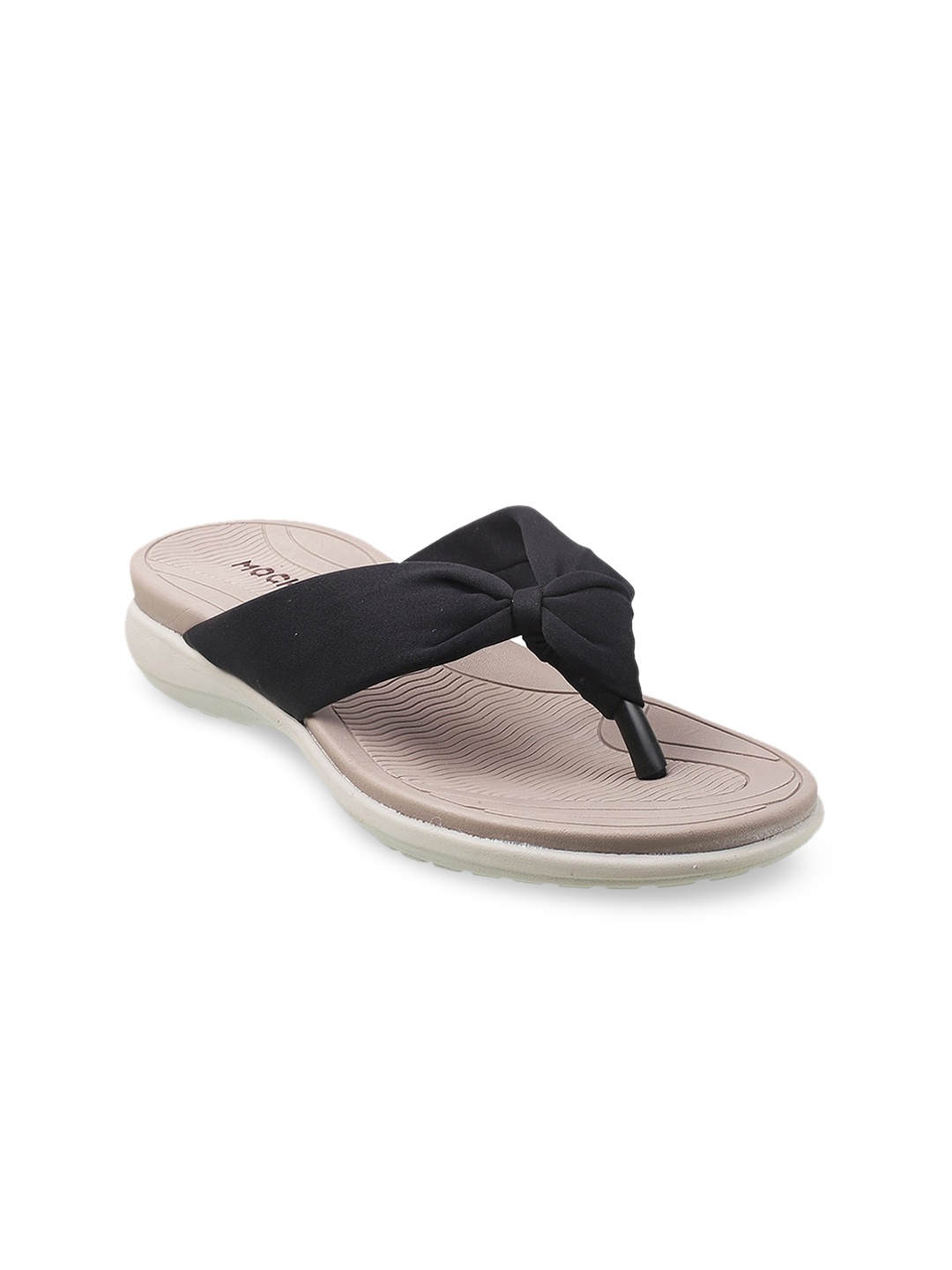 

Mochi Women Black Open Toe Flats