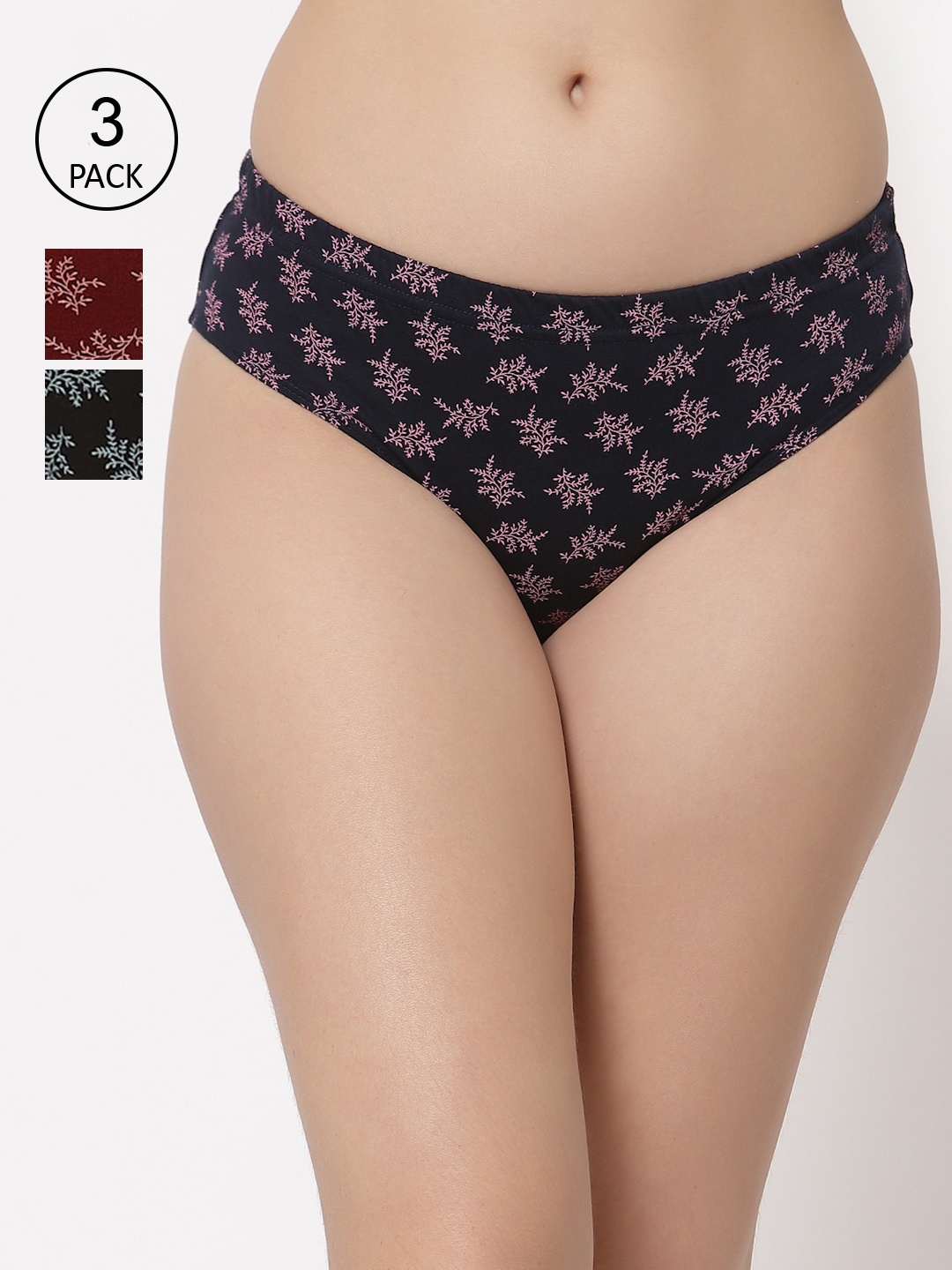 

Floret Women Pack of 3 Assorted Briefs