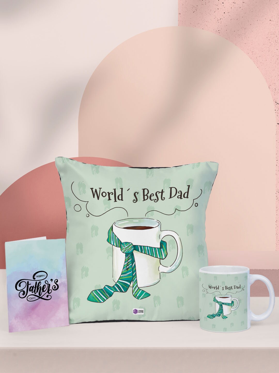 

Crazy Corner Green & White Happy Father's Day Gift Sets