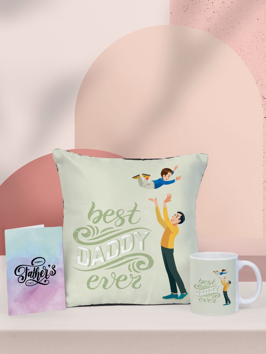 

Crazy Corner Green & White Happy Father's Day Gift Sets