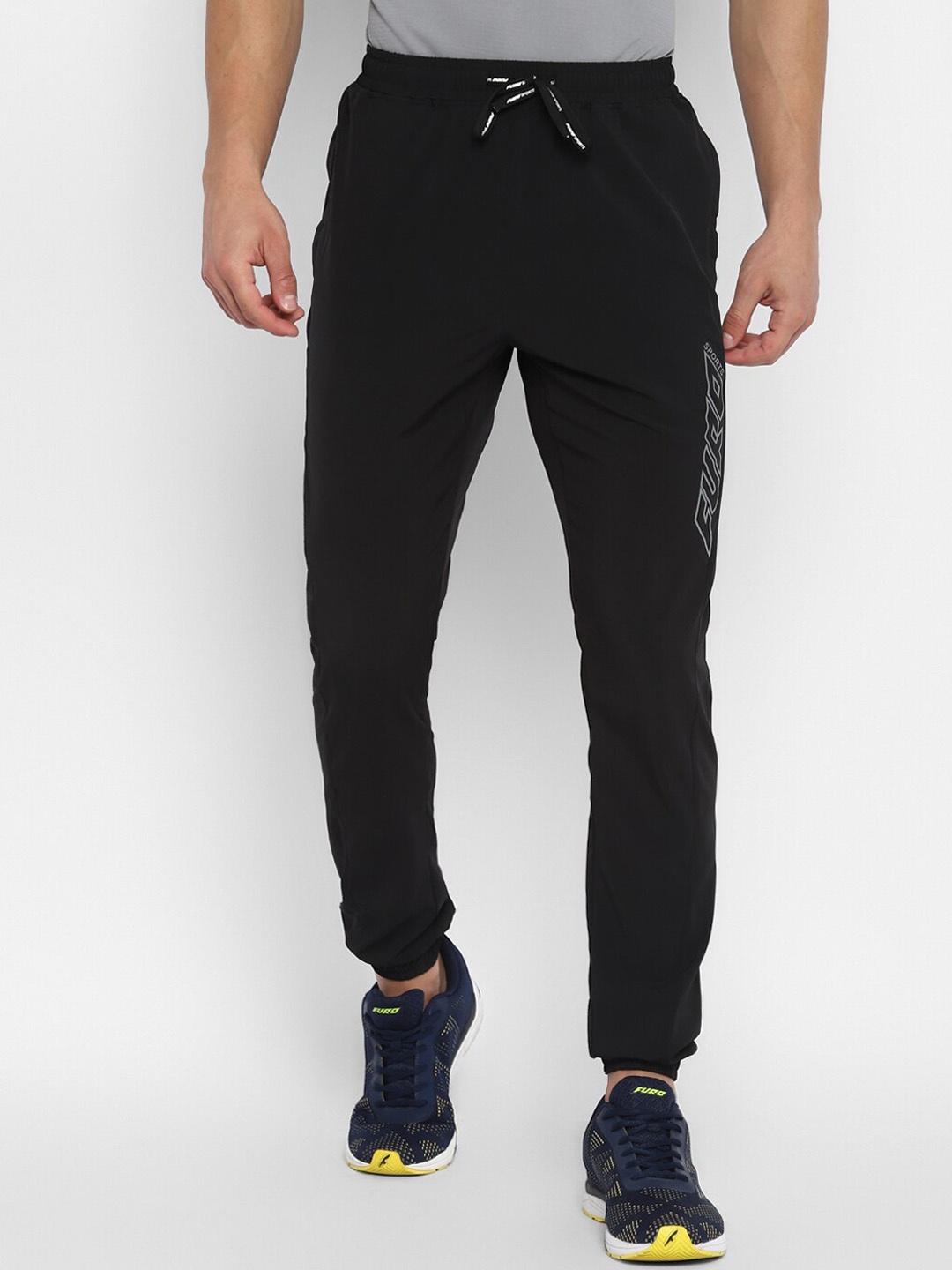 

FURO by Red Chief Men Black Solid Joggers