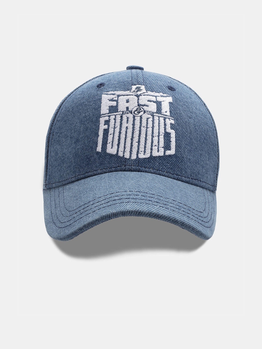 

Status Quo Men Blue & White Embroidered Baseball Cap