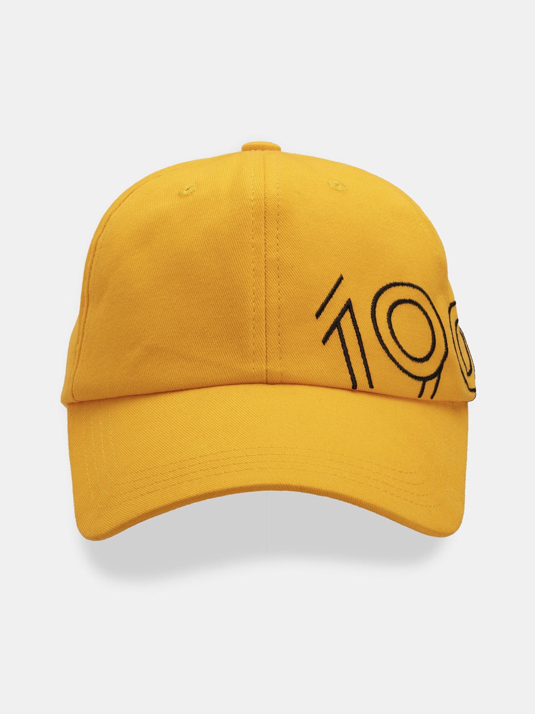 

Status Quo Men Yellow & Black Embroidered Baseball Cap