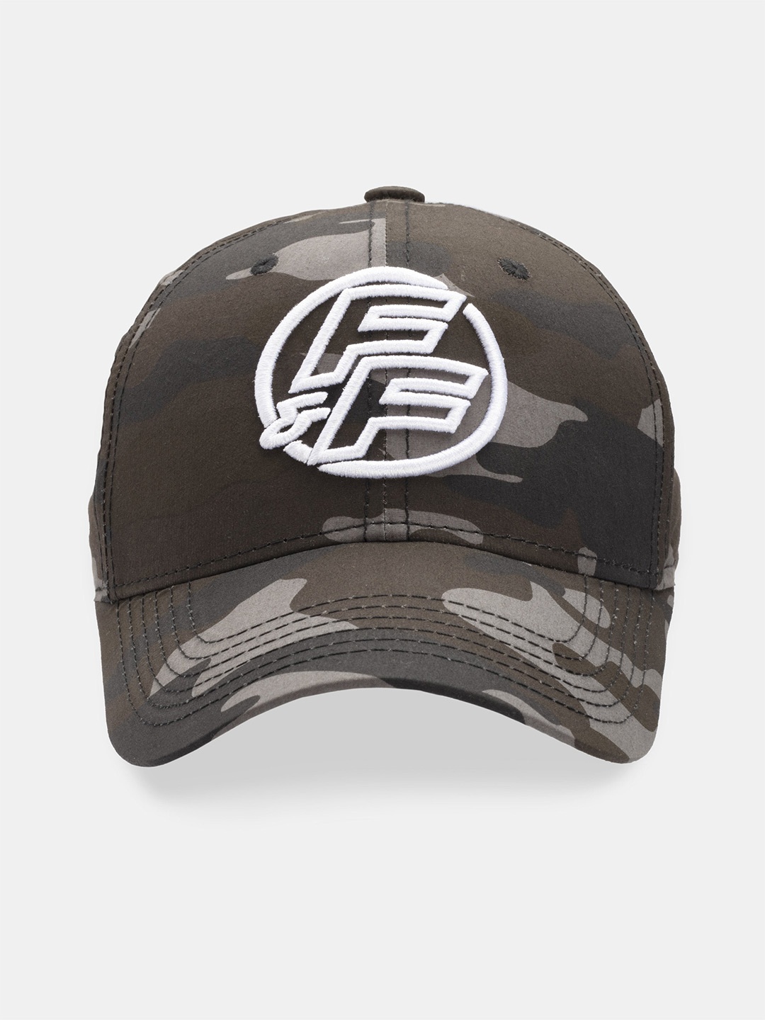 

Status Quo Men Grey & White Printed Baseball Cap