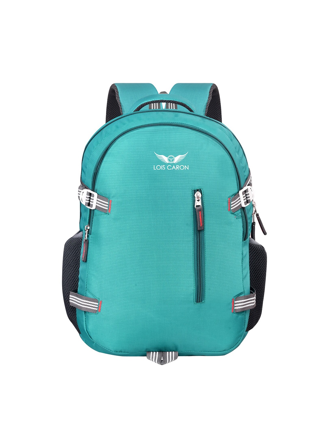 

LOIS CARON Unisex Green & Black Backpack