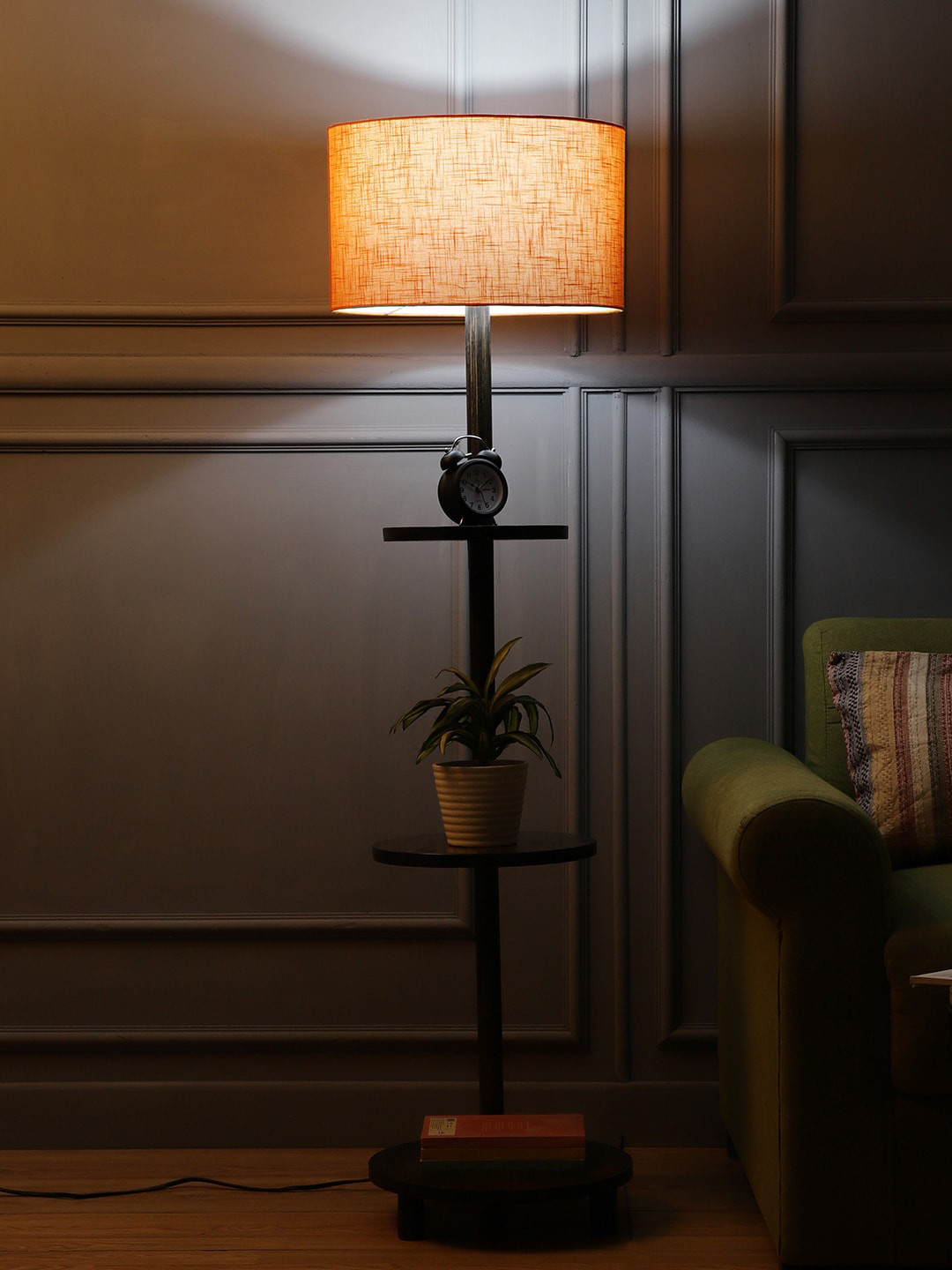 

SANDED EDGE Orange & Brown Floor Lamp