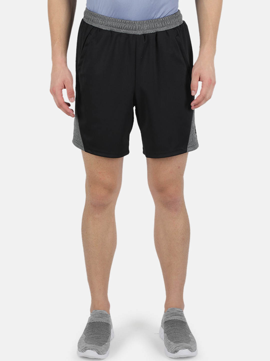 

rock it Men Black Training or Gym Sports Shorts