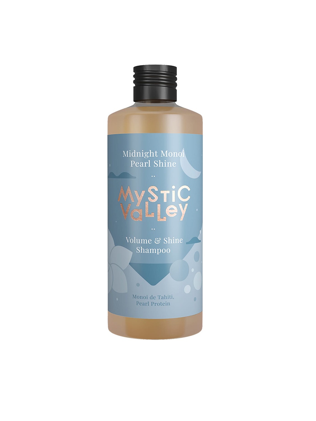 

MYSTIC VALLEY Midnight Monoi Pearl Shine Volume & Shine Shampoo with Argan Oil 350 ml, Blue