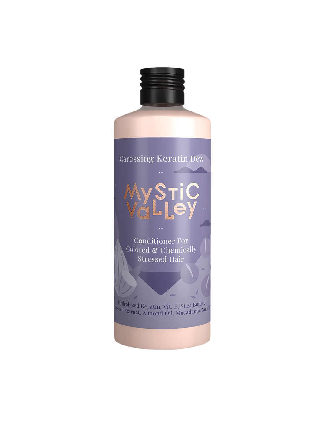 

MYSTIC VALLEY Caressing Keratin Dew Conditioner with Macadamia & Almond Oil 350 ml, Purple