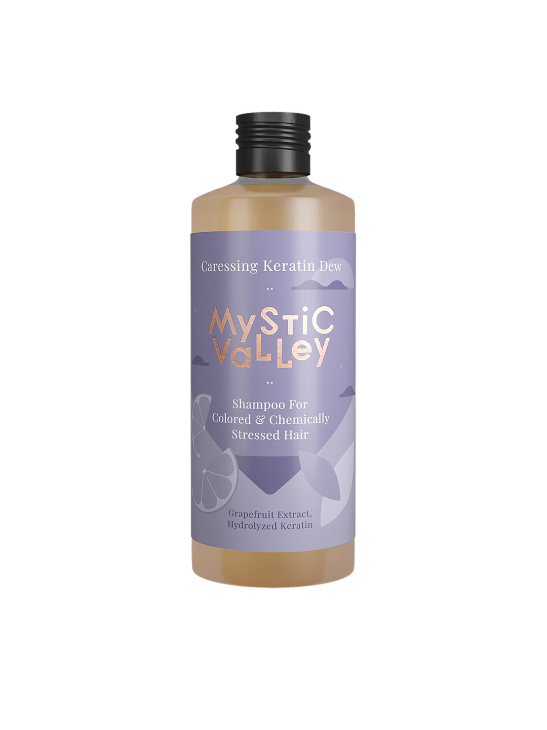 

MYSTIC VALLEY Caressing Keratin Dew Shampoo with Grapefruit & Argan Oil 350 ml, Purple