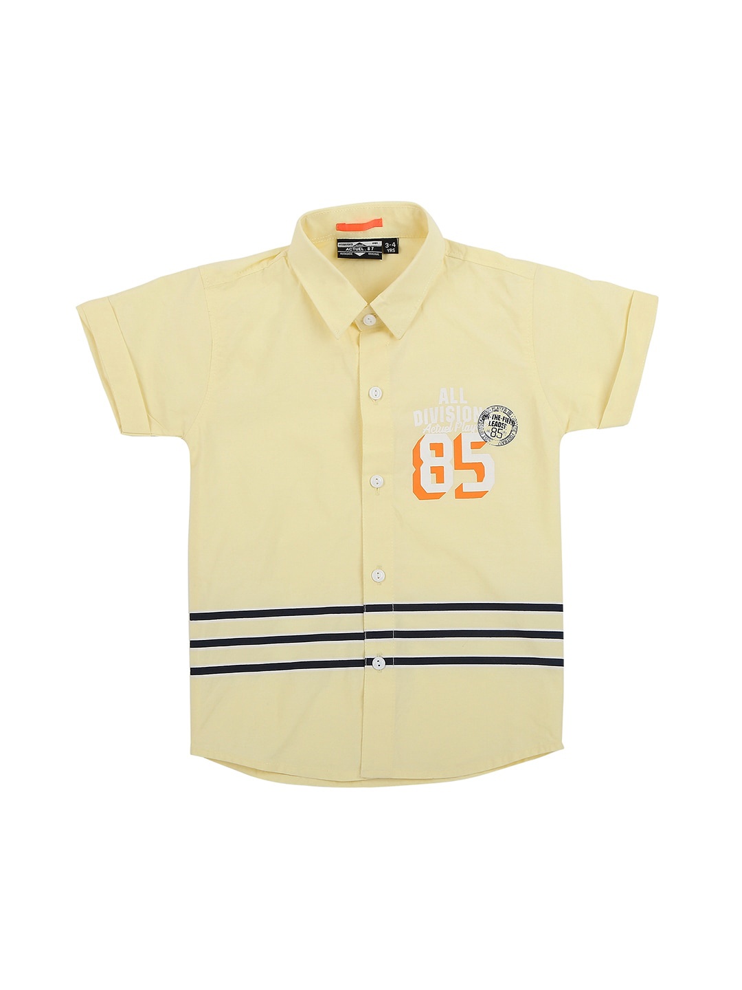 

Actuel Boys Yellow Striped Casual Shirt