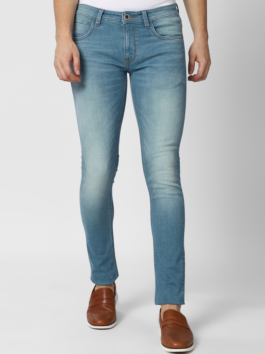 

Peter England Casuals Men Blue Slim Fit Heavy Fade Cotton Jeans