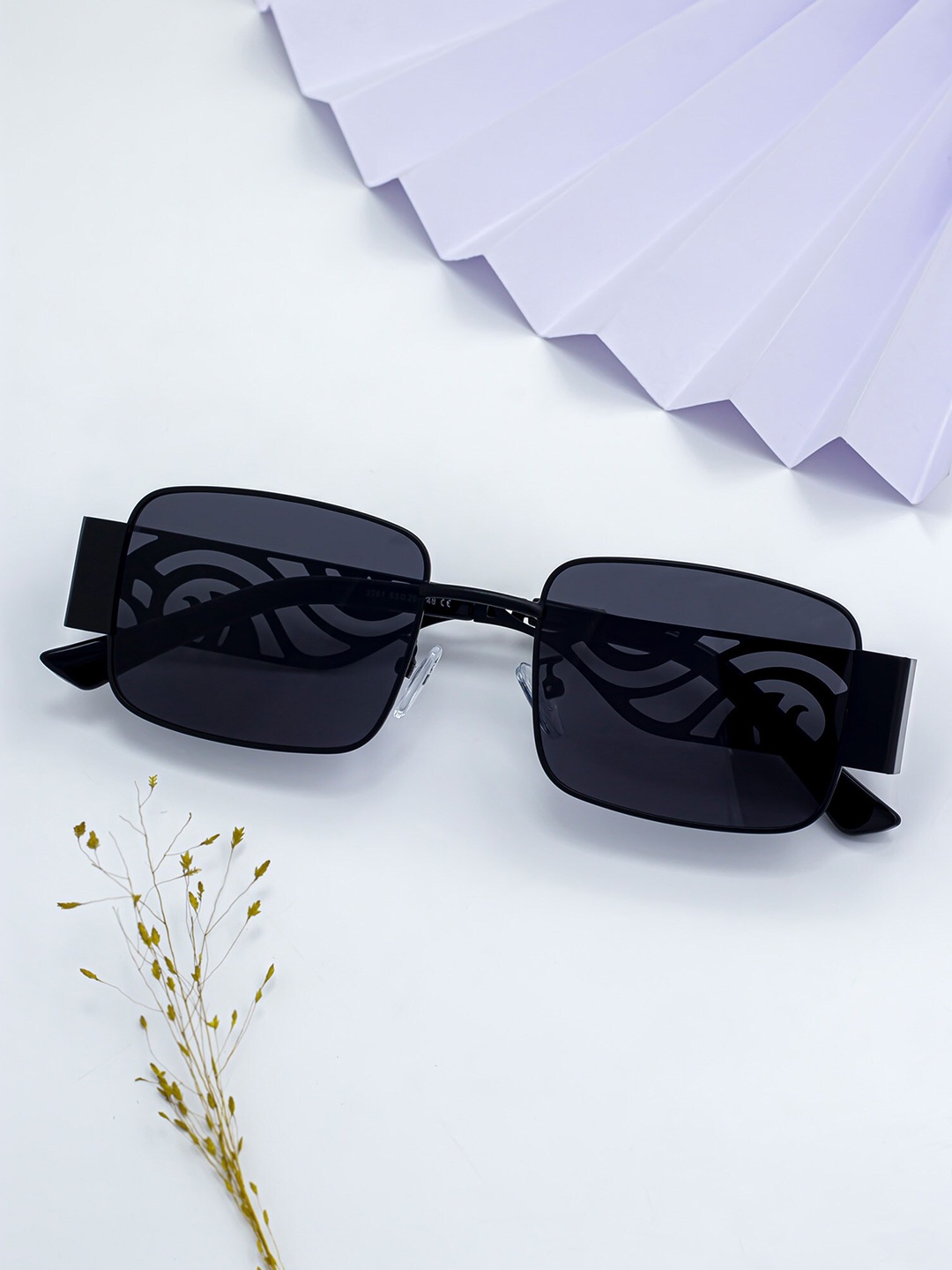 

Bellofox Unisex Black Lens & Black Square Sunglasses