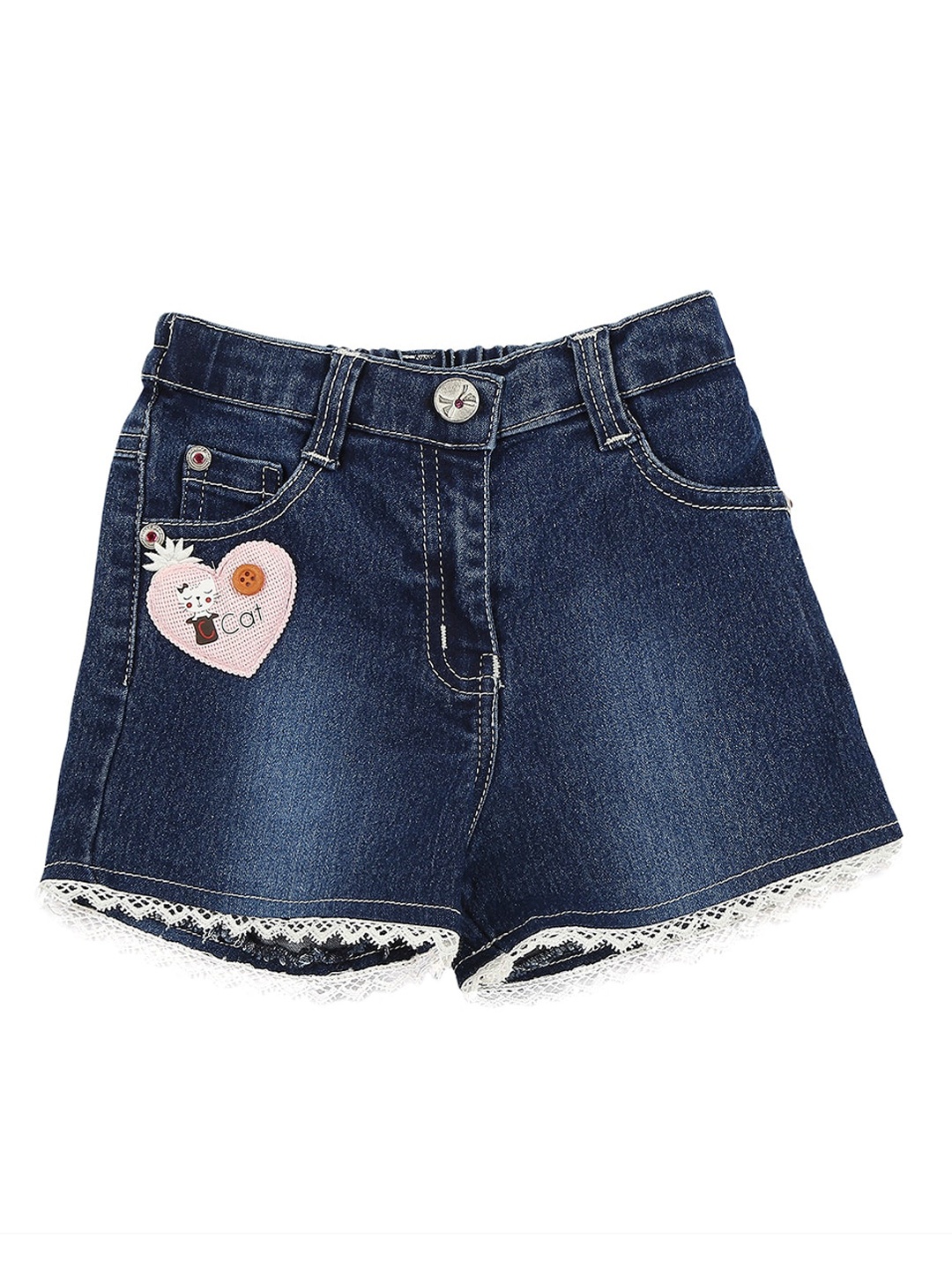 

Actuel Girls Blue Washed Denim Shorts