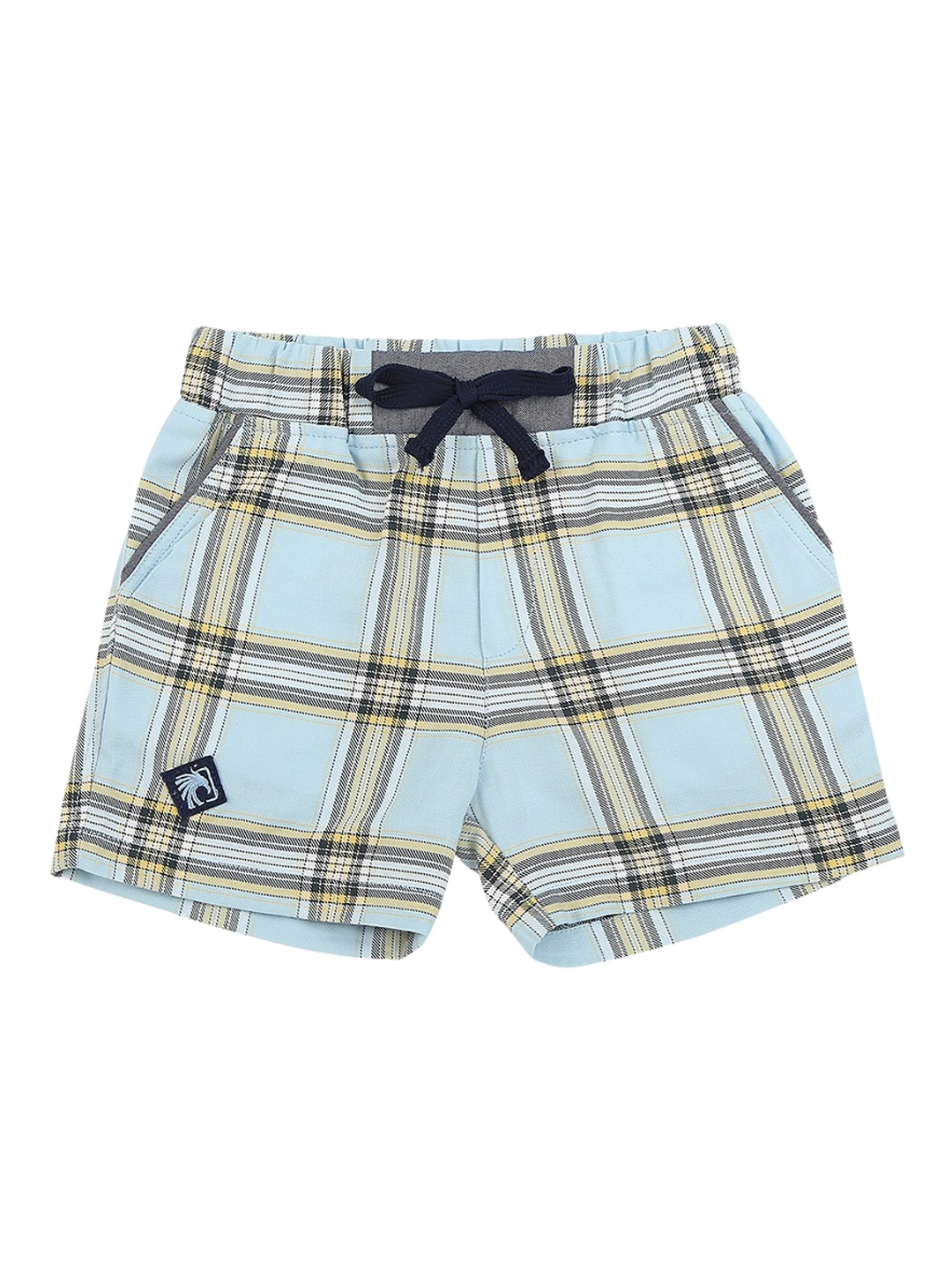 

Actuel Boys Blue Checked Mid Rise Regular Fit 100% Cotton Shorts