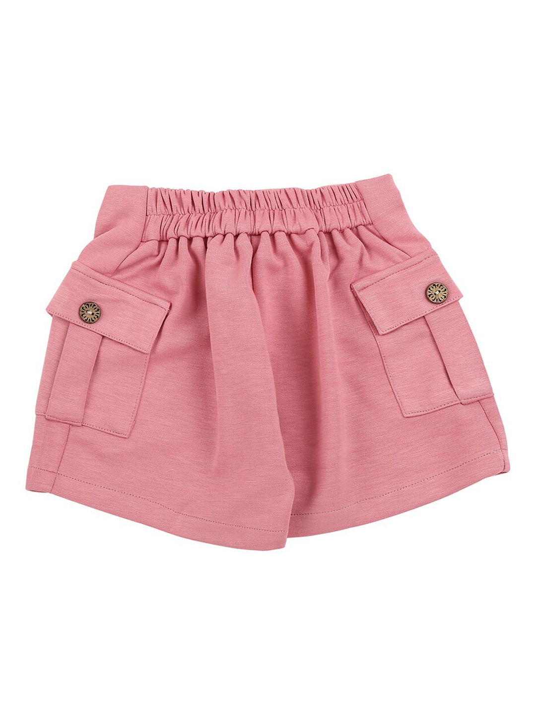 

Actuel Girls Pink Solid Cotton Shorts