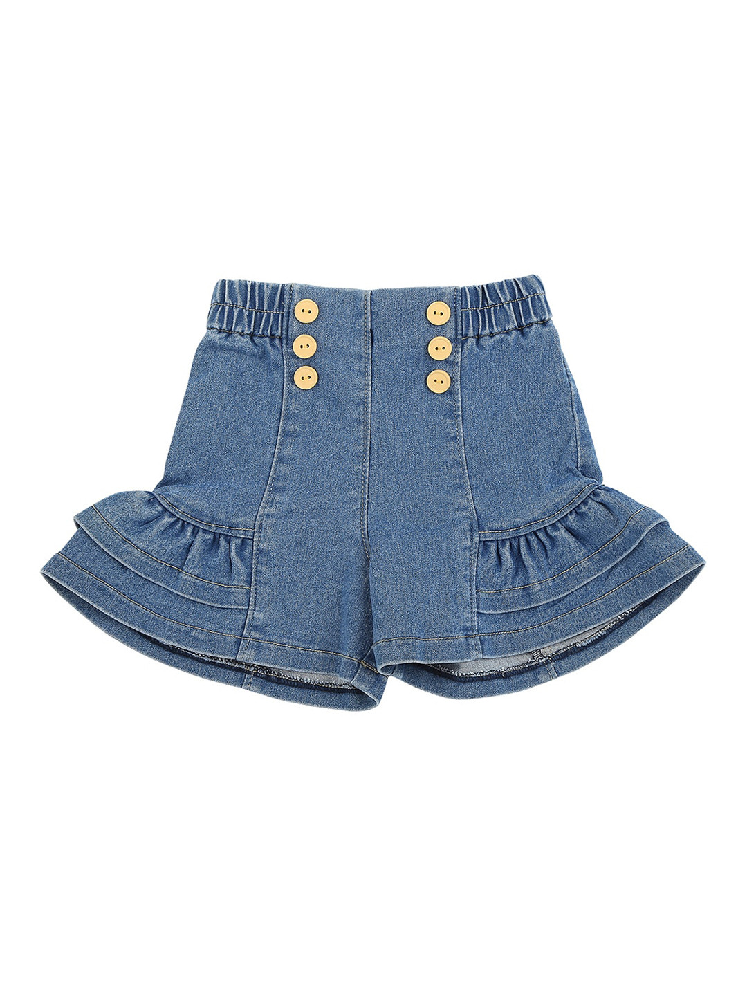 

Actuel Girls Blue Regular Fit Denim Shorts