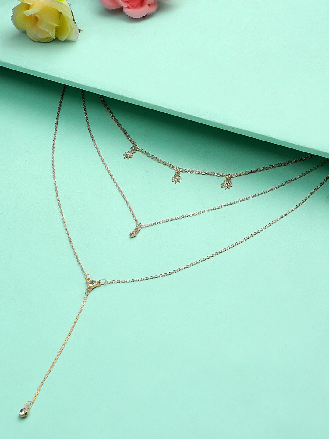 

KACY Gold-Toned Gold-Plated Layered Necklace