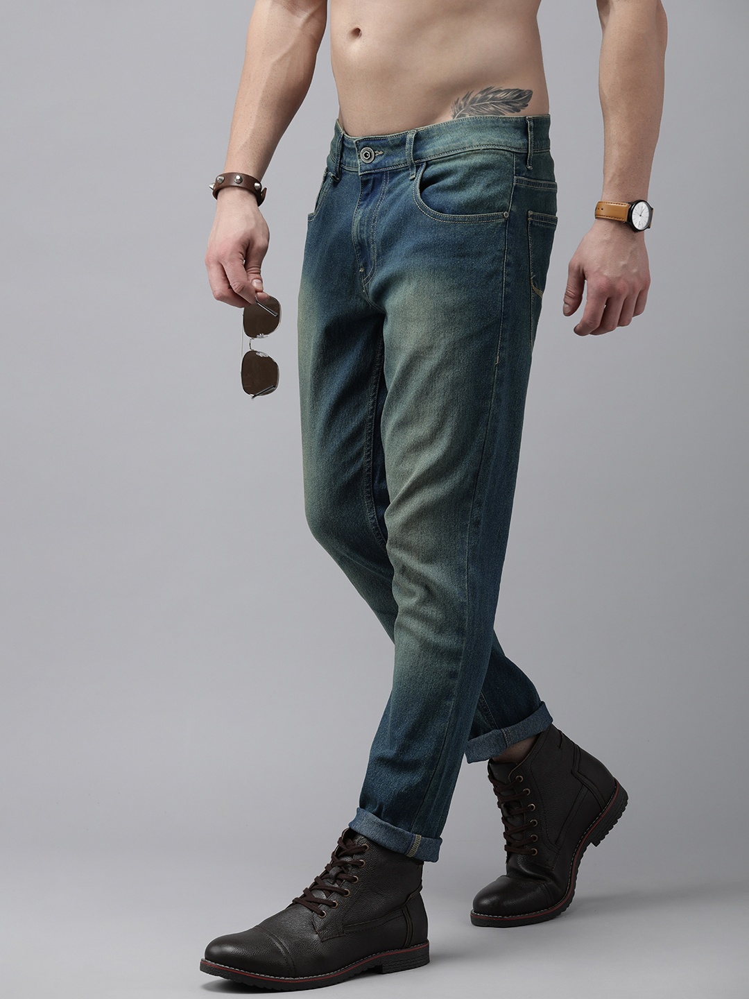 

Roadster Men Blue Slim Fit Light Fade Jeans