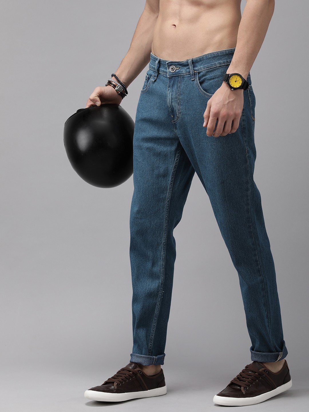 

Roadster Men Navy Blue Jean Slim Fit Cotton Jeans