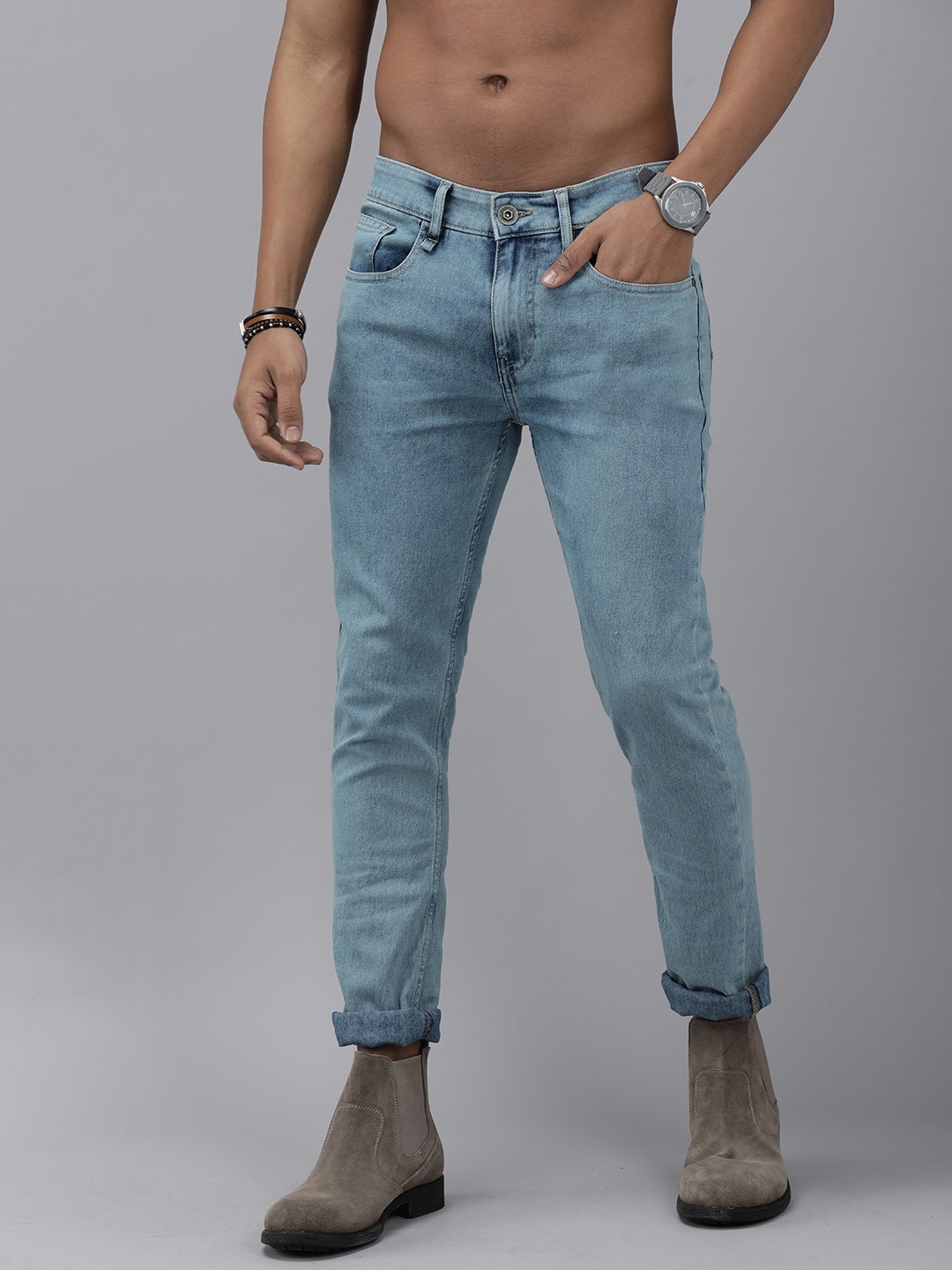 

Roadster Men Blue Skinny Fit Stretchable Jeans