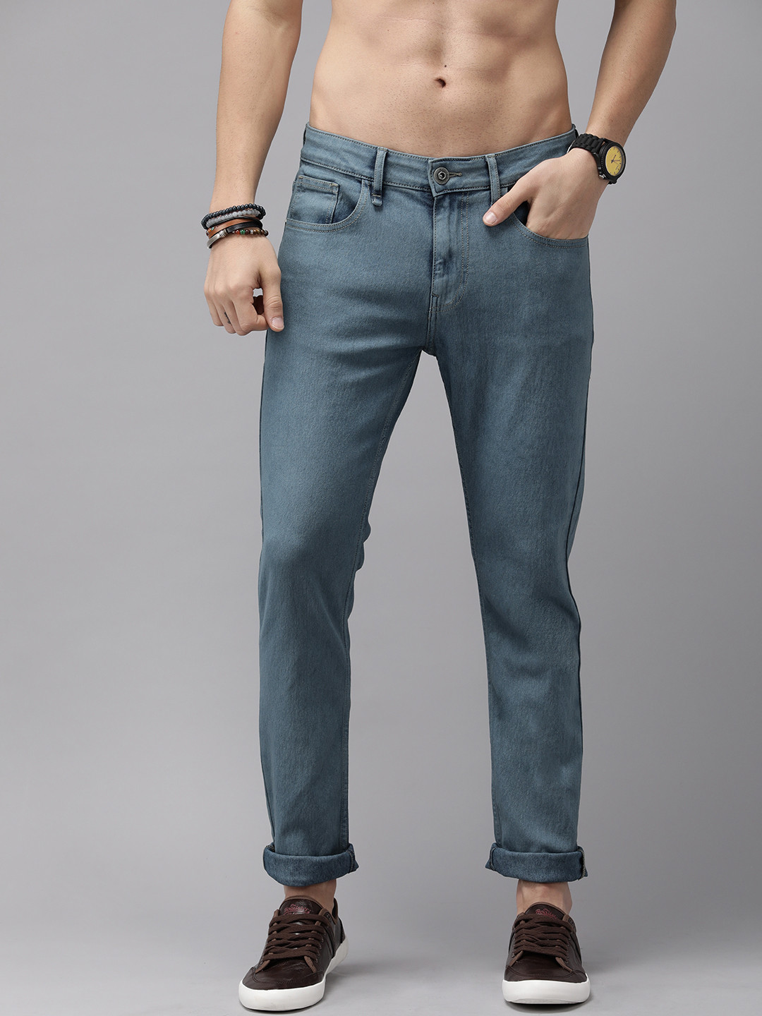 

Roadster Men Navy Blue Jean Skinny Fit Cotton Jeans