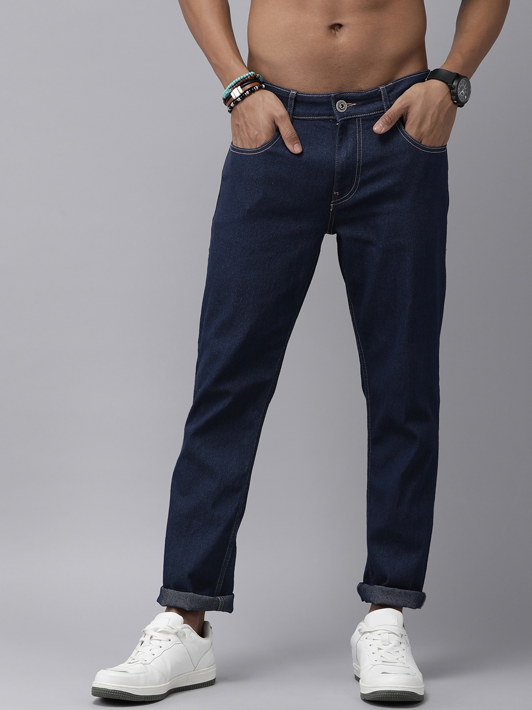 

Roadster Men Navy Blue Jean Slim Fit Jeans