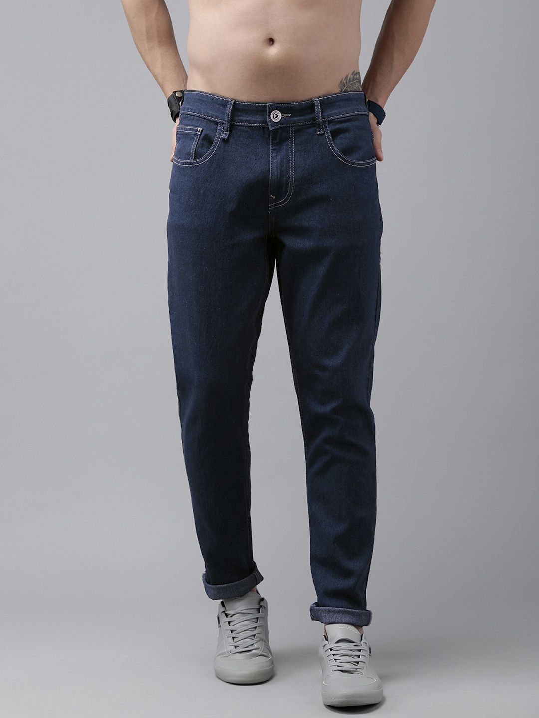 

Roadster Men Navy Blue Jean Slim Fit Cotton Jeans