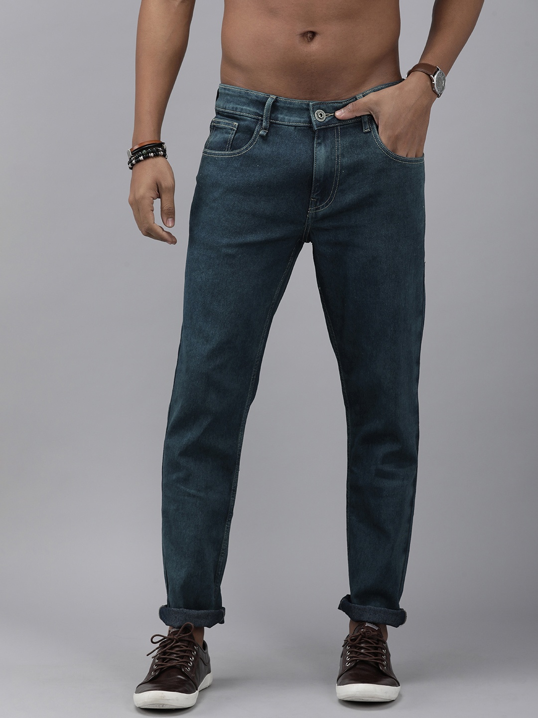 

Roadster Men Navy Blue Jean Slim Fit Cotton Jeans