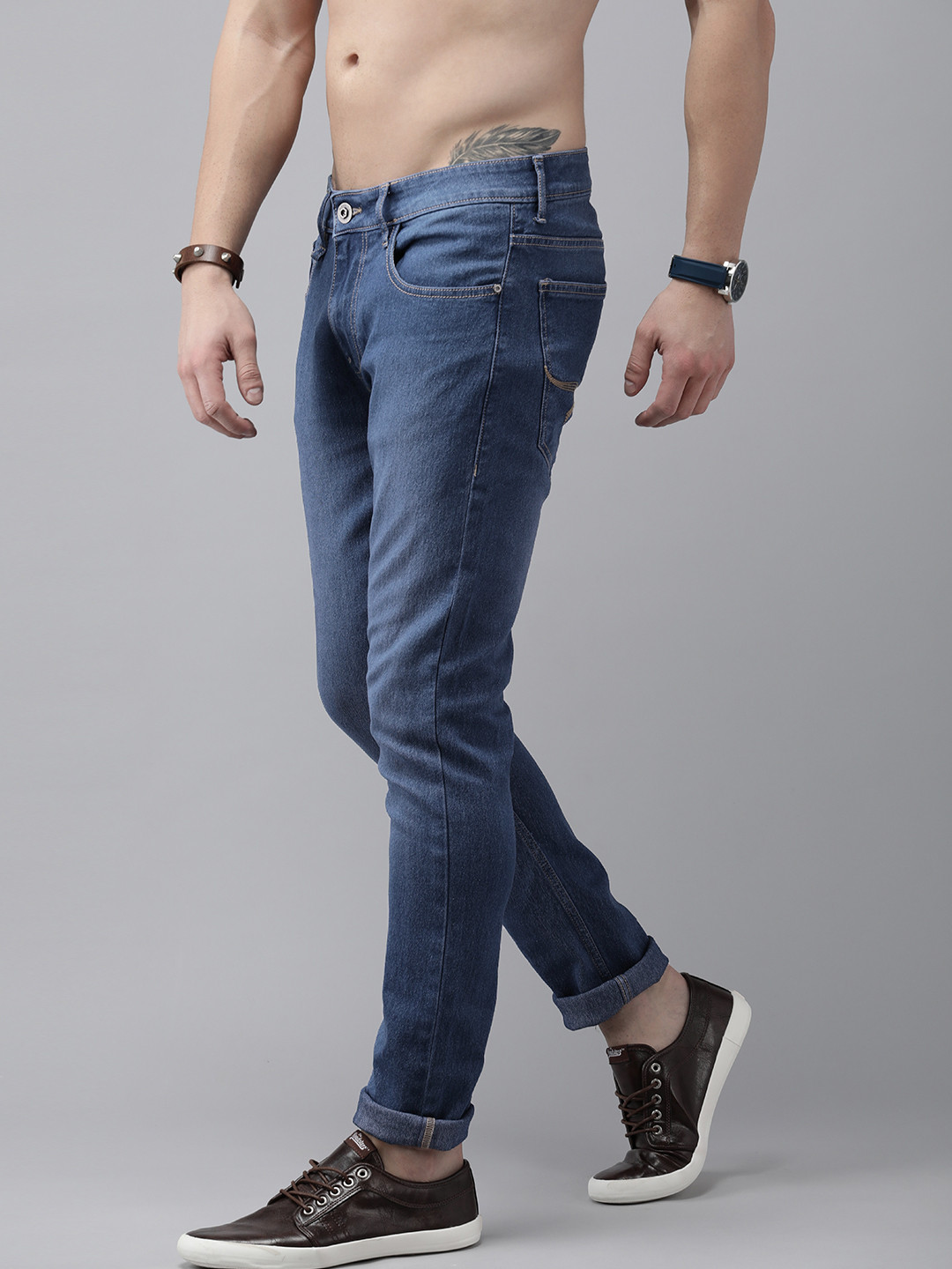 

Roadster Men Blue Jean Skinny Fit Light Fade Cotton Jeans