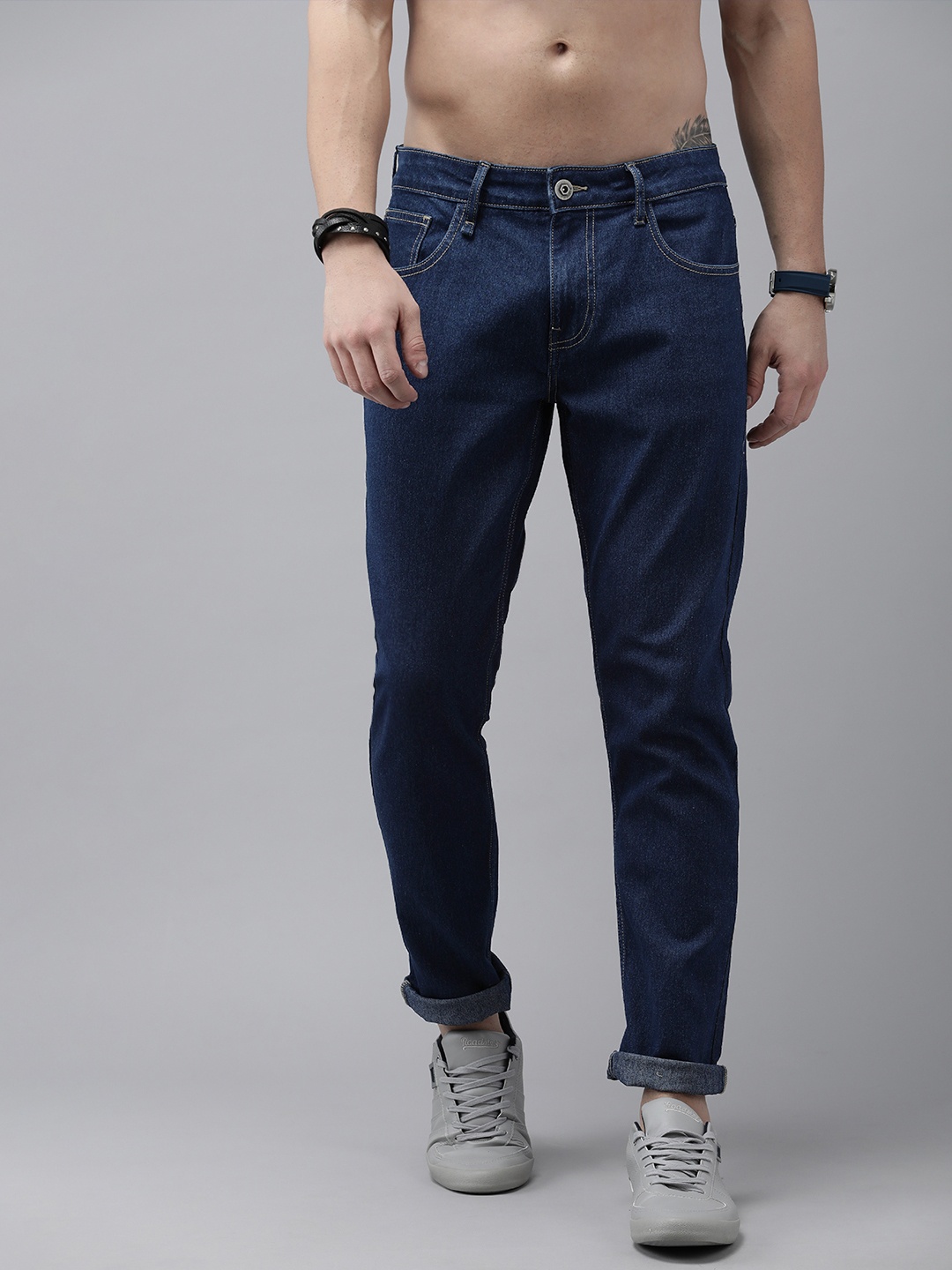 

Roadster Men Navy Blue Jean Slim Fit Cotton Jeans
