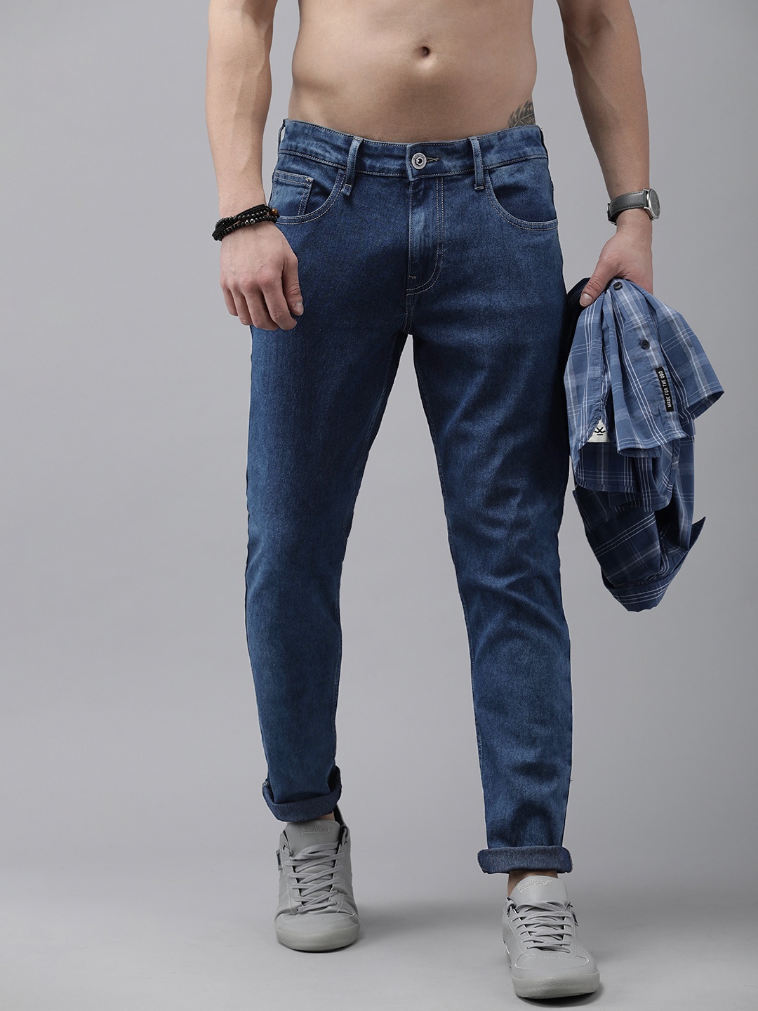 

Roadster Men Navy Blue Jean Slim Fit Jeans