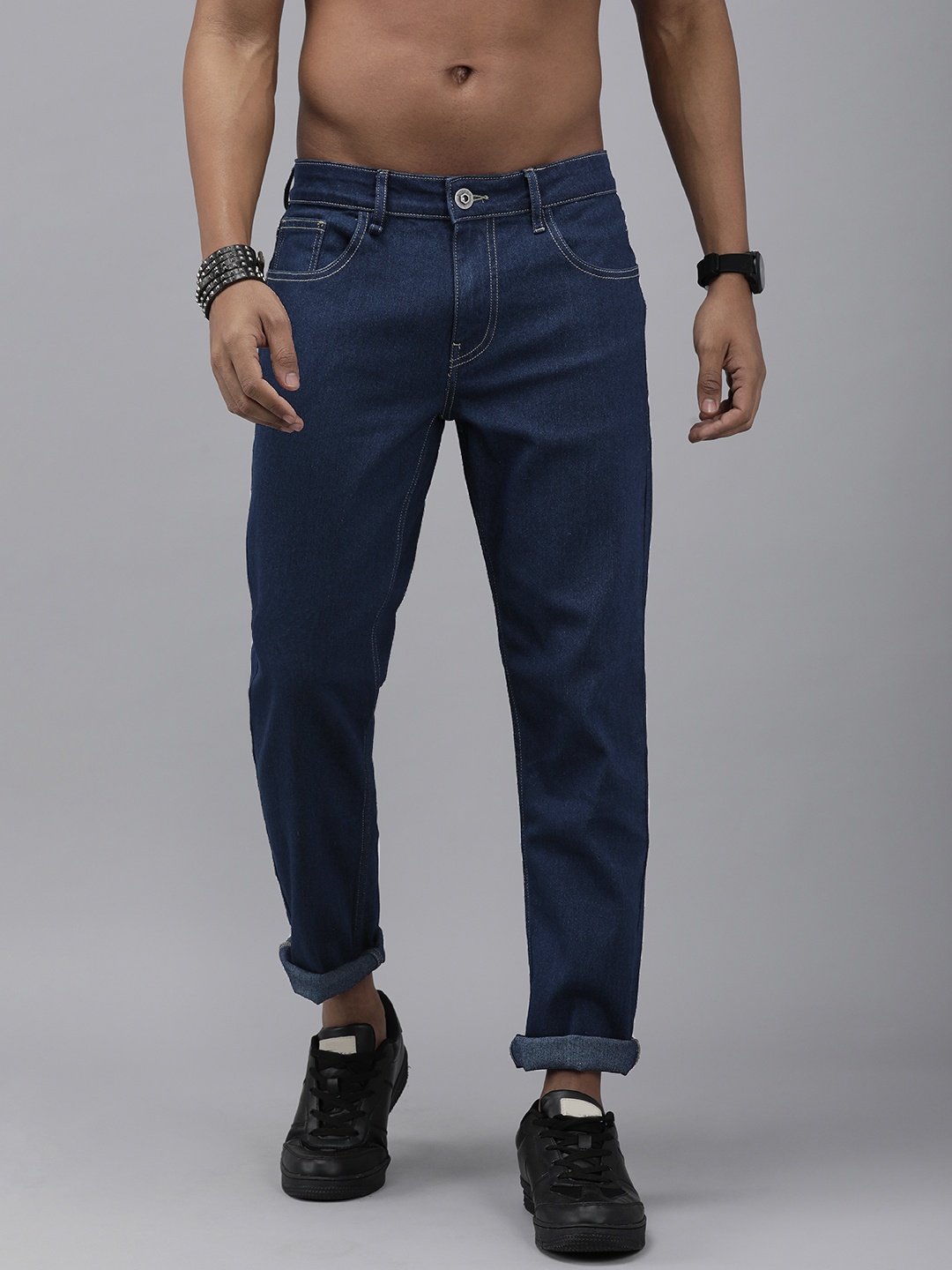 

Roadster Men Navy Blue Jean Slim Fit Cotton Jeans