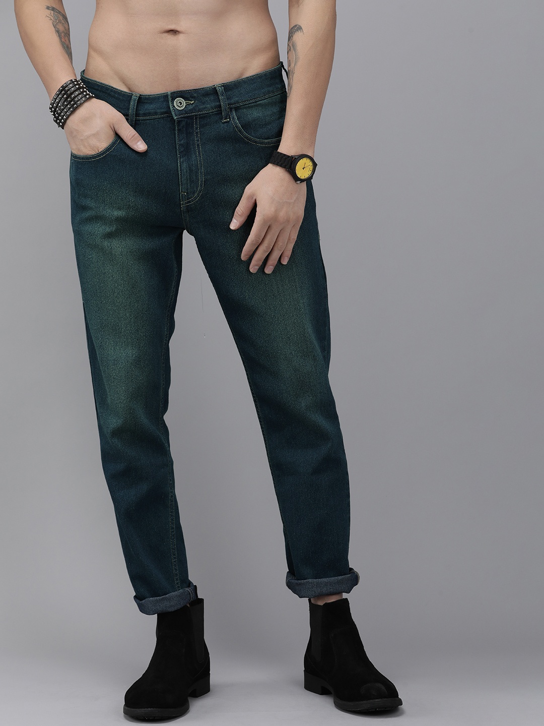 

Roadster Men Navy Blue Slim Fit Stretchable Jeans