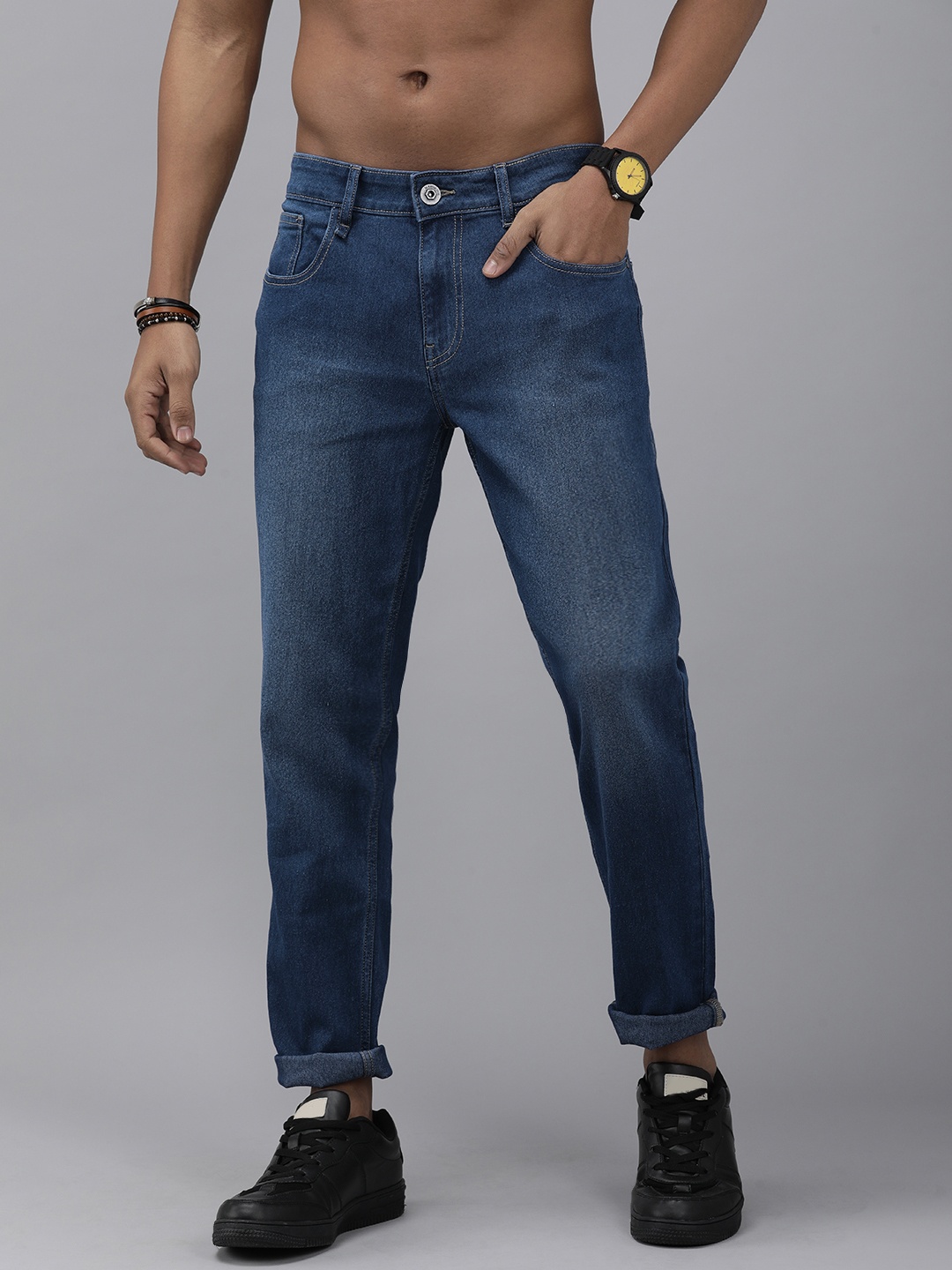 

Roadster Men Blue Slim Fit Light Fade Stretchable Jeans