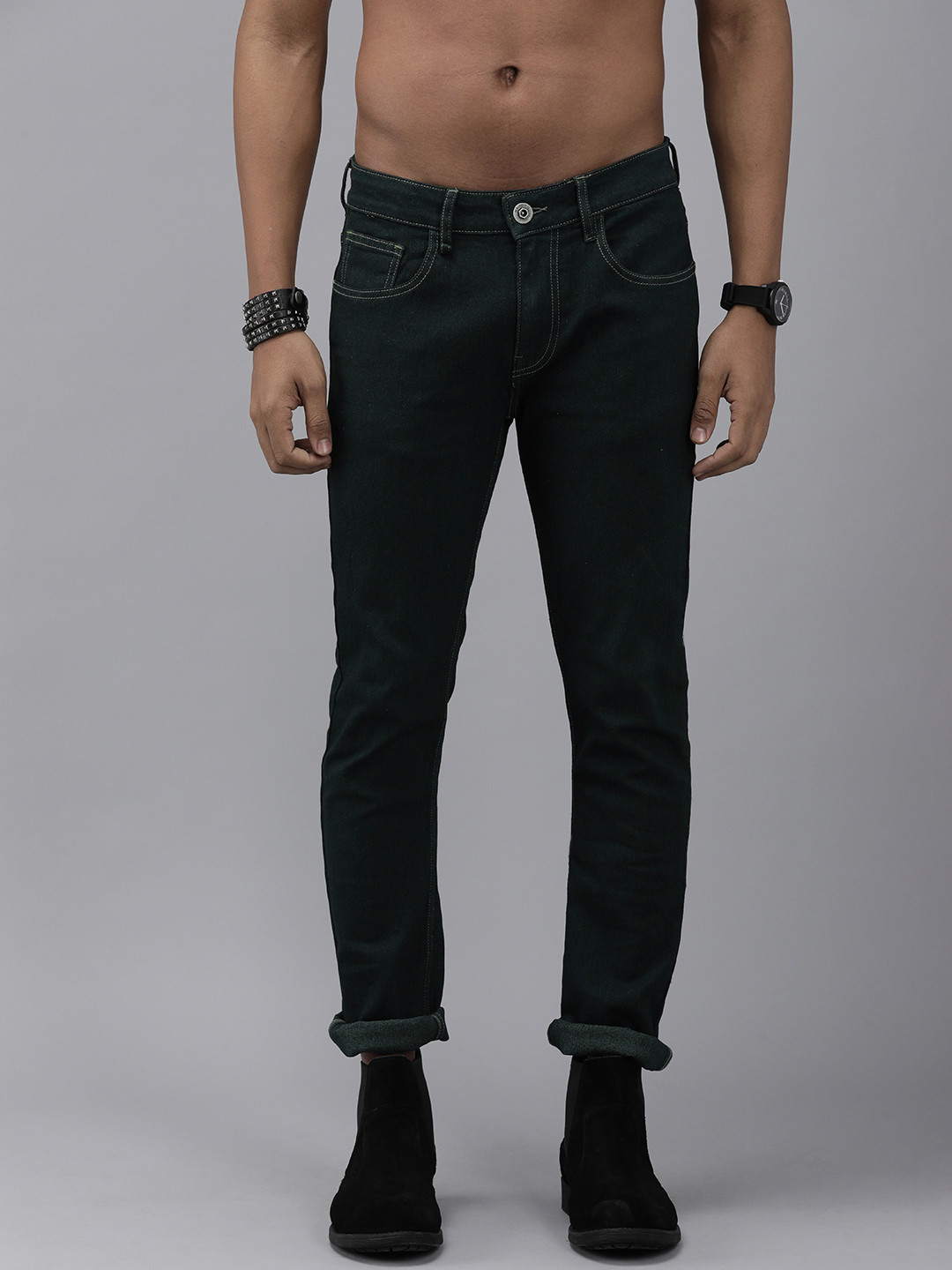 

Roadster Men Navy Blue Jean Skinny Fit Cotton Jeans