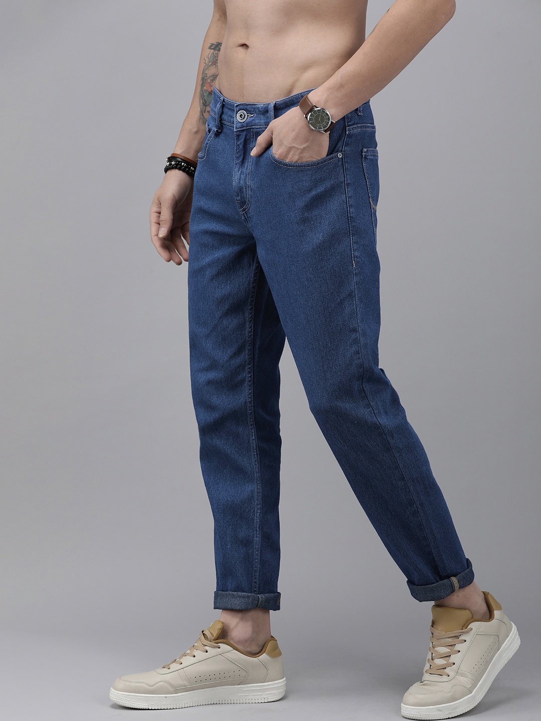 

Roadster Men Navy Blue Slim Fit Stretchable Jeans