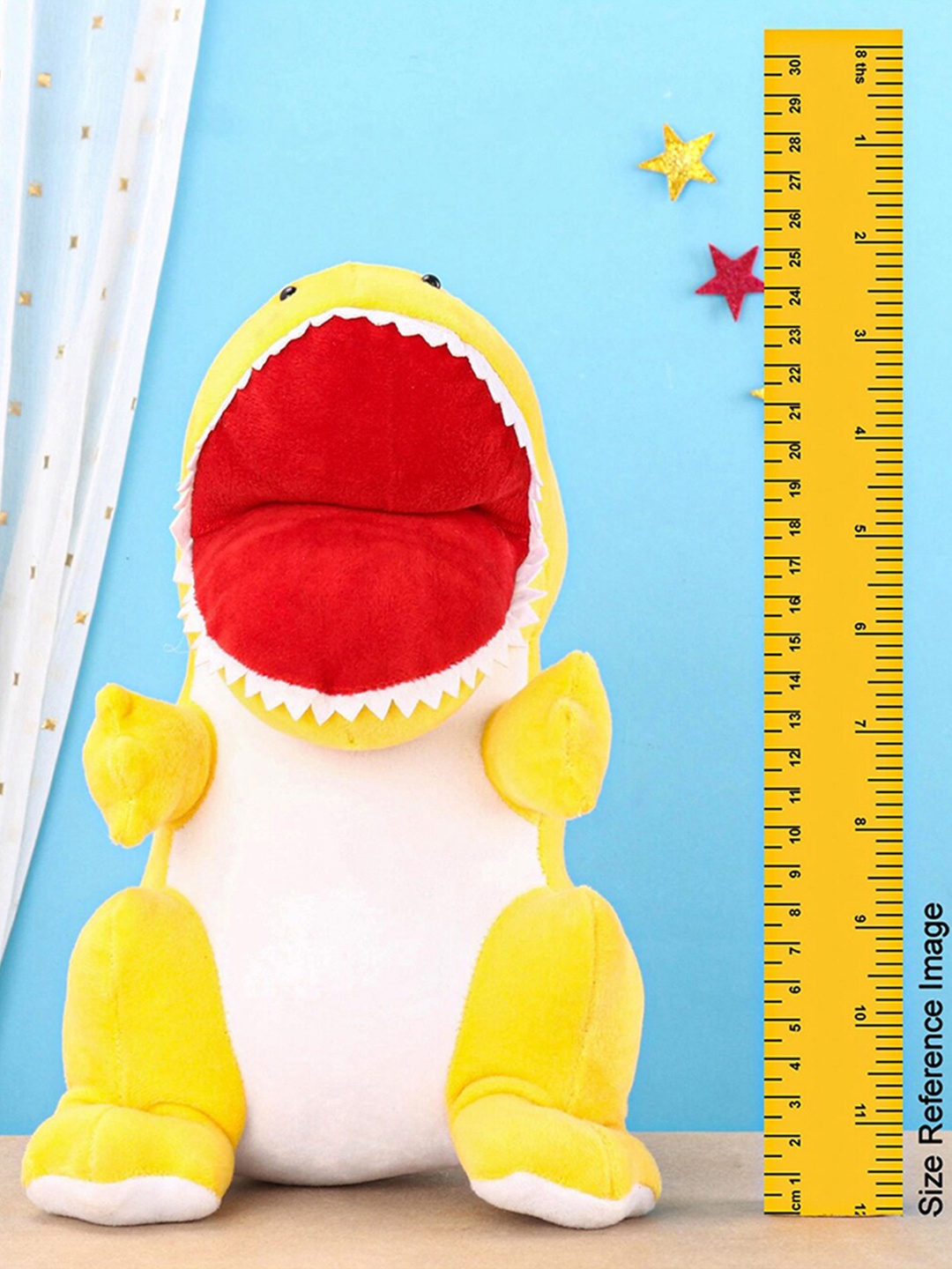 

PLAYTOONS Yellow & Red Stuffed Daring Dinosaur Soft Toy