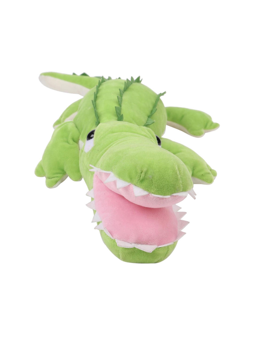 

PLAYTOONS Kids Green & Pink Stuffed Crocodile Plush Animal Soft Toy