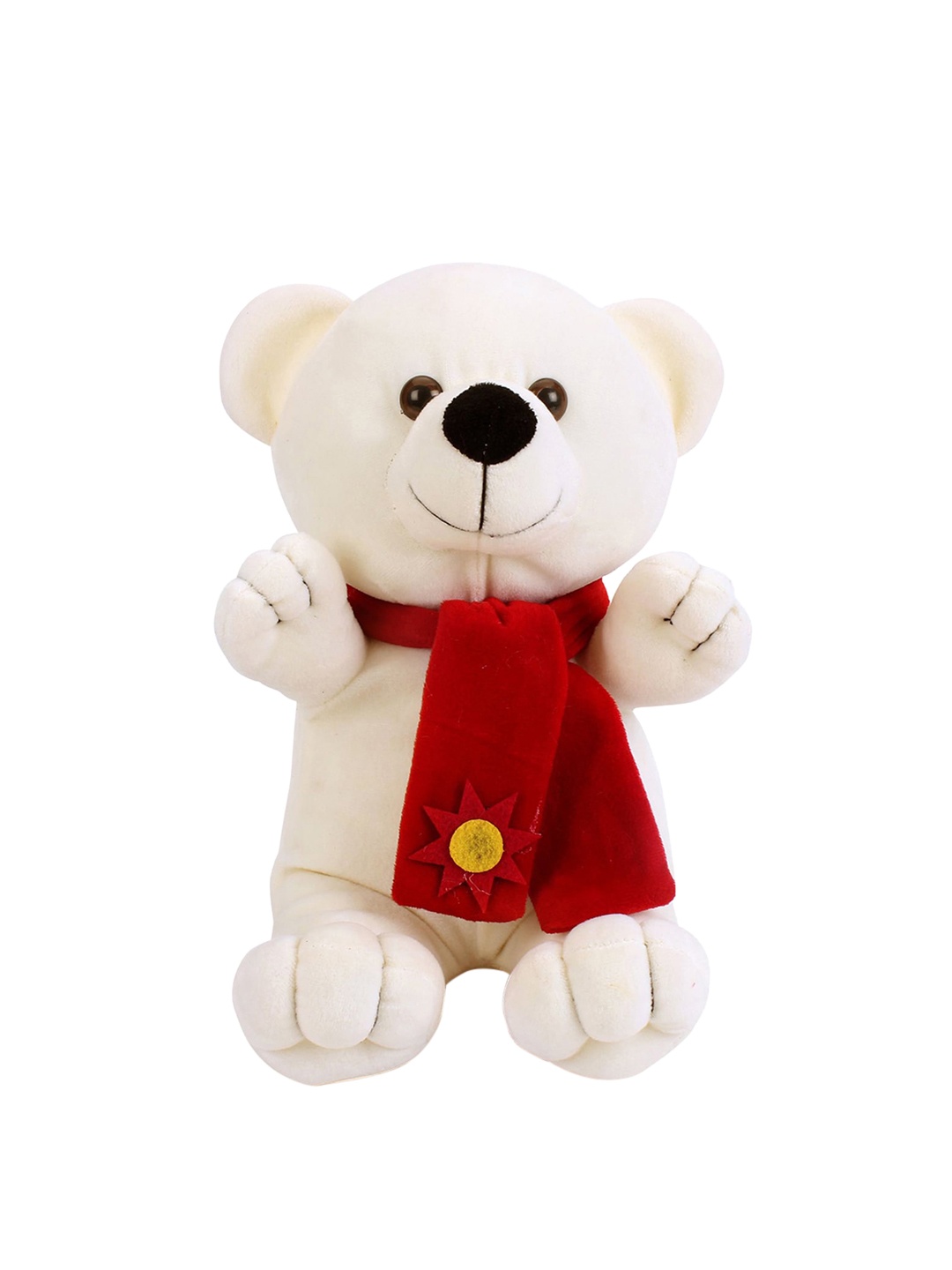 

PLAYTOONS Off-White Teddy Bear with Muffler