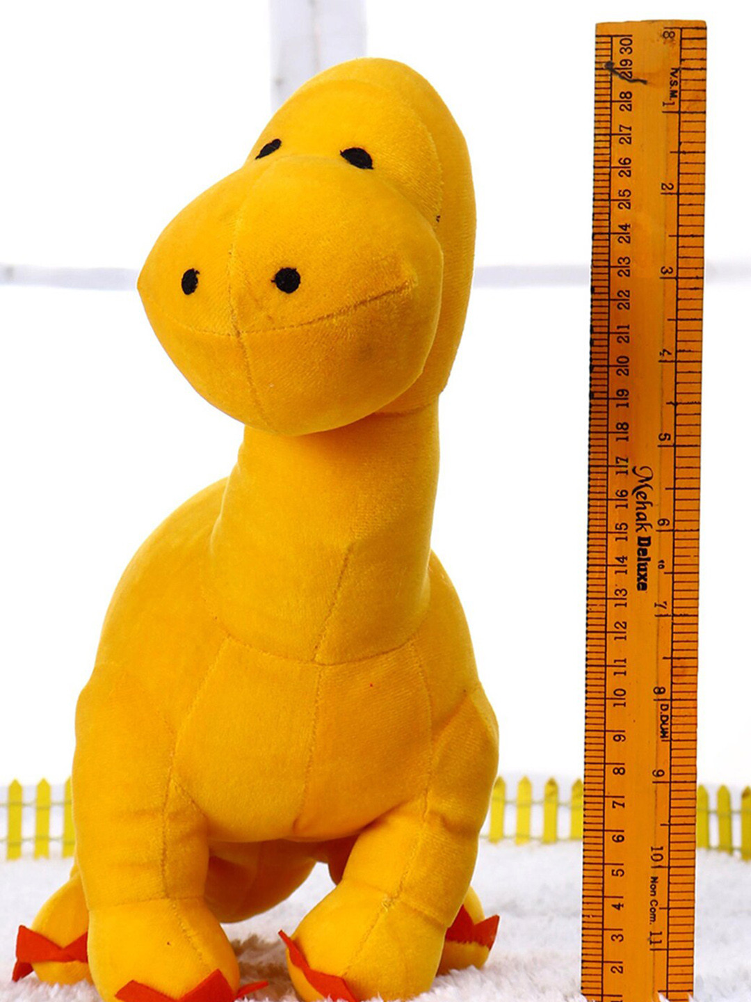 

PLAYTOONS Yellow Stuffed Dinosaur Soft Toy